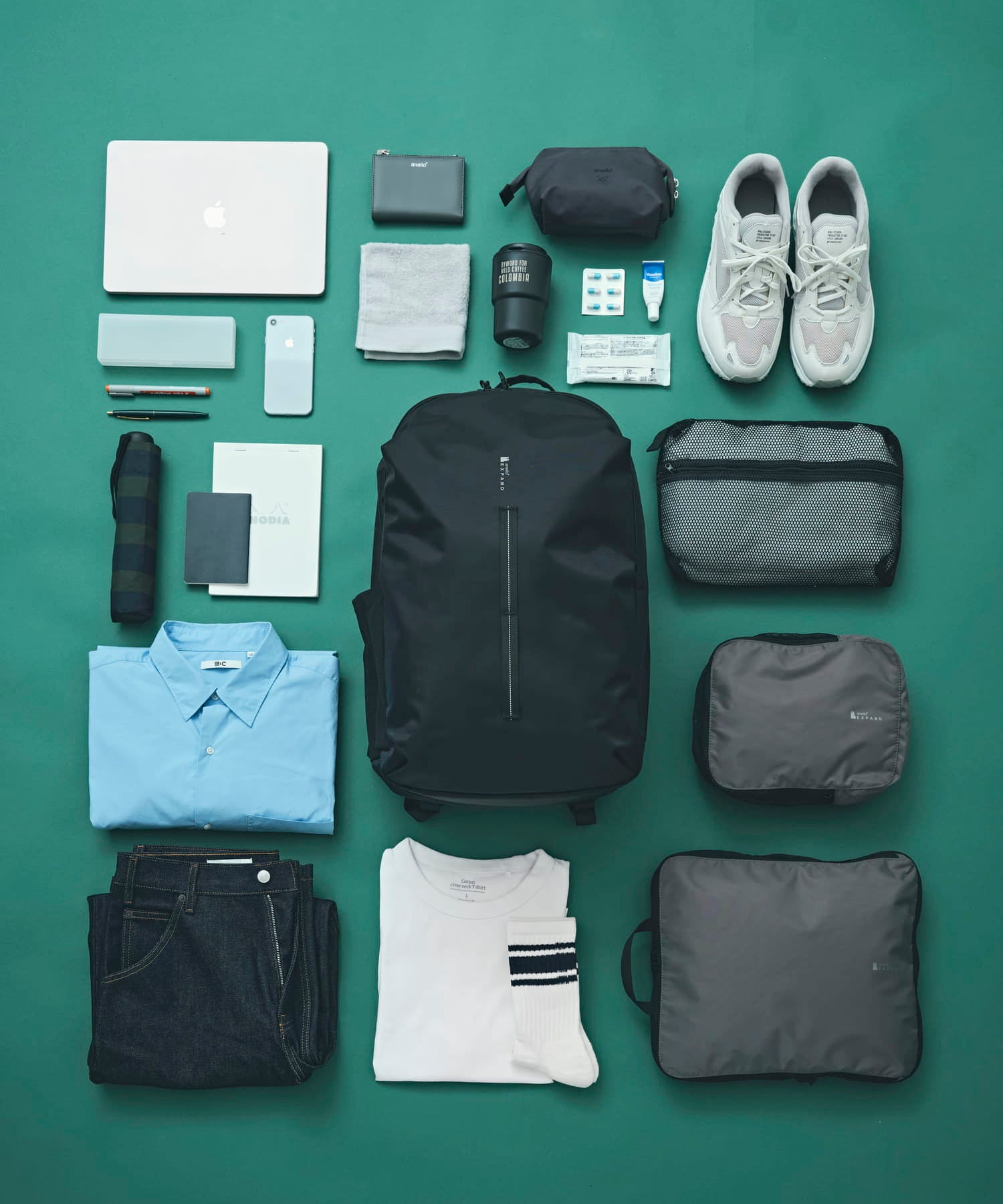 anello リュック　PACKT　EXPAND　ATR0411　トラベルバッグ　30L　エアフィットパネル　撥水加工　キャリーオンテープ