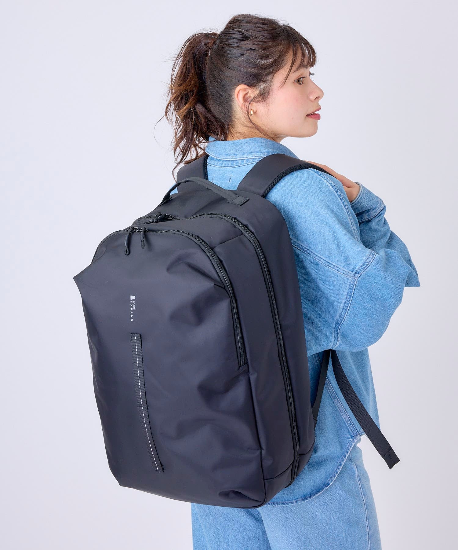 anello リュック　PACKT　EXPAND　ATR0411　トラベルバッグ　30L　エアフィットパネル　撥水加工　キャリーオンテープ