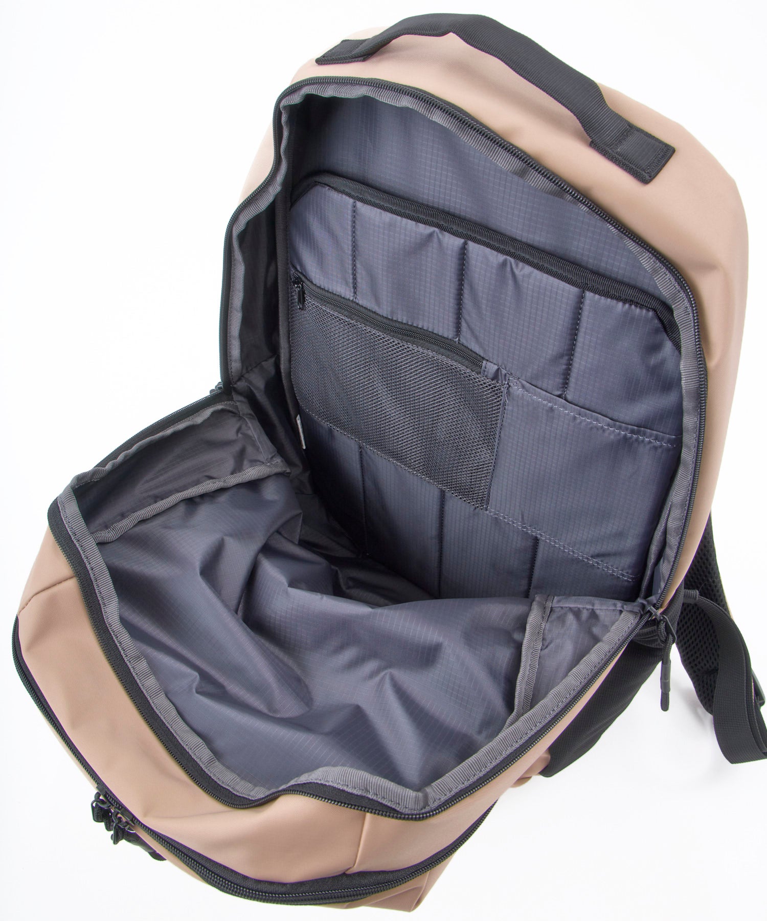 anello リュック　EXPAND　トラベルバッグ　PACKT　エアフィットパネル　A4サイズ　撥水機能　13インチPC収納可　ATR0418　キャリーオンテープ　ベージュ