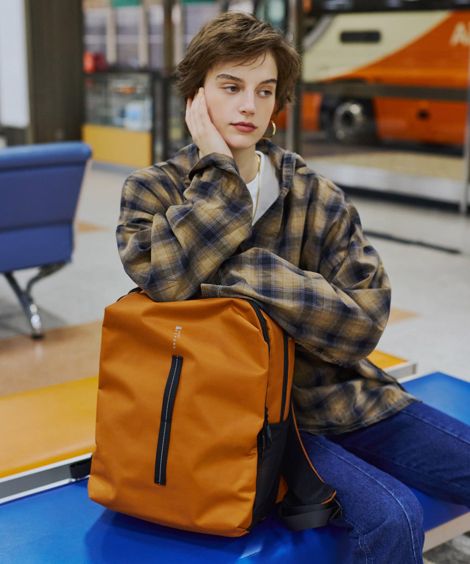 anello リュック　EXPAND　トラベルバッグ　PACKT　エアフィットパネル　A4サイズ　撥水機能　13インチPC収納可　ATR0418　キャリーオンテープ