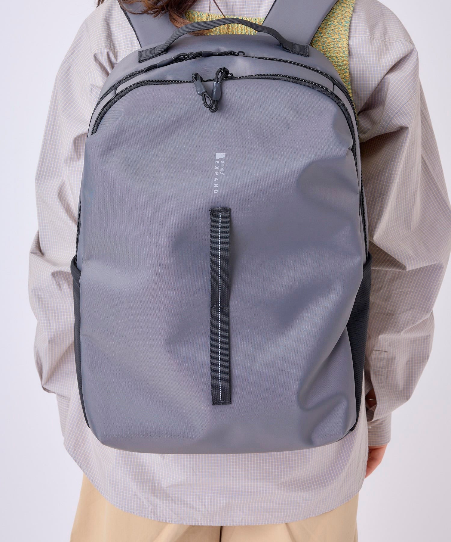 anello リュック　EXPAND　トラベルバッグ　PACKT　エアフィットパネル　A4サイズ　撥水機能　13インチPC収納可　ATR0418　キャリーオンテープ