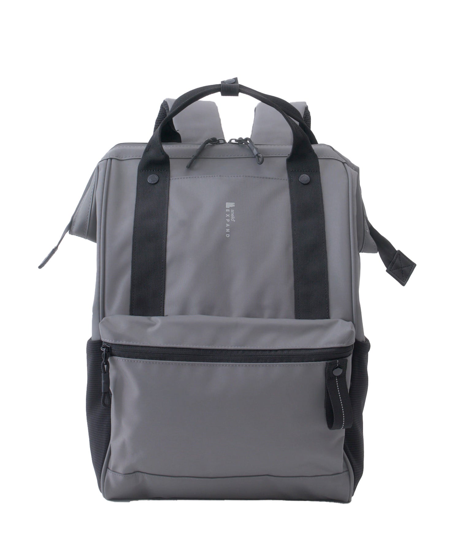 anello　口金リュック　PACKT　EXPAND　エアフィットパネル　A4　20L 撥水加工　15インチPC収納可　キャリーオンテープ　ATR0419　グレー