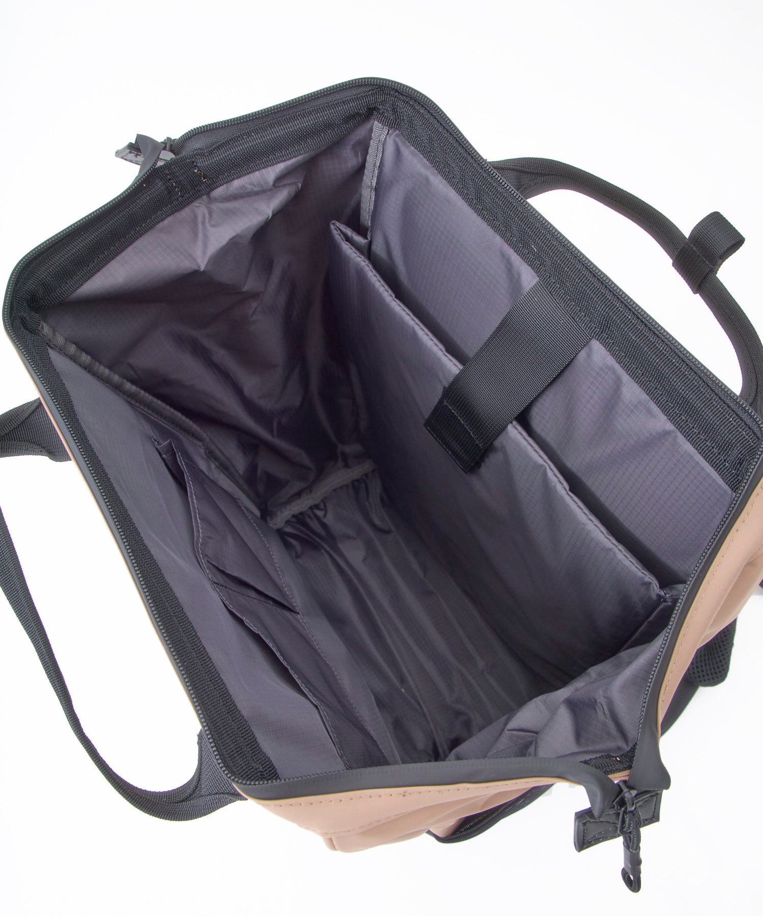 anello　口金リュック　PACKT　EXPAND　エアフィットパネル　A4　20L　撥水加工　15インチPC収納可　キャリーオンテープ　ATR0419　ベージュ