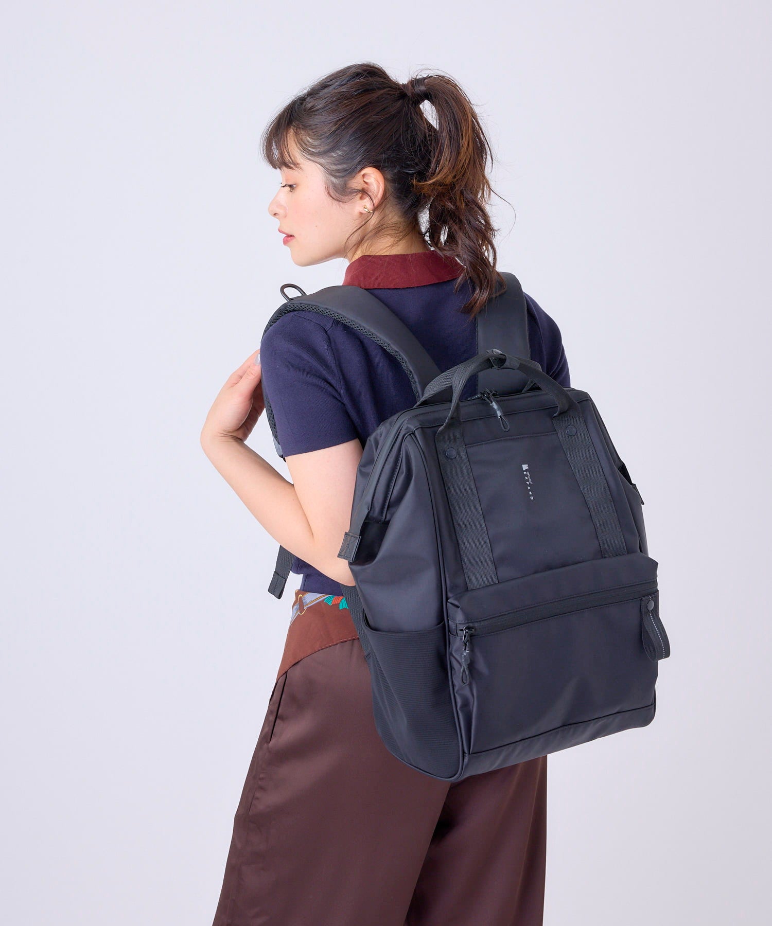 anello　口金リュック　PACKT　EXPAND　エアフィットパネル　A4　20L　撥水加工　15インチPC収納可　キャリーオンテープ　ATR0419