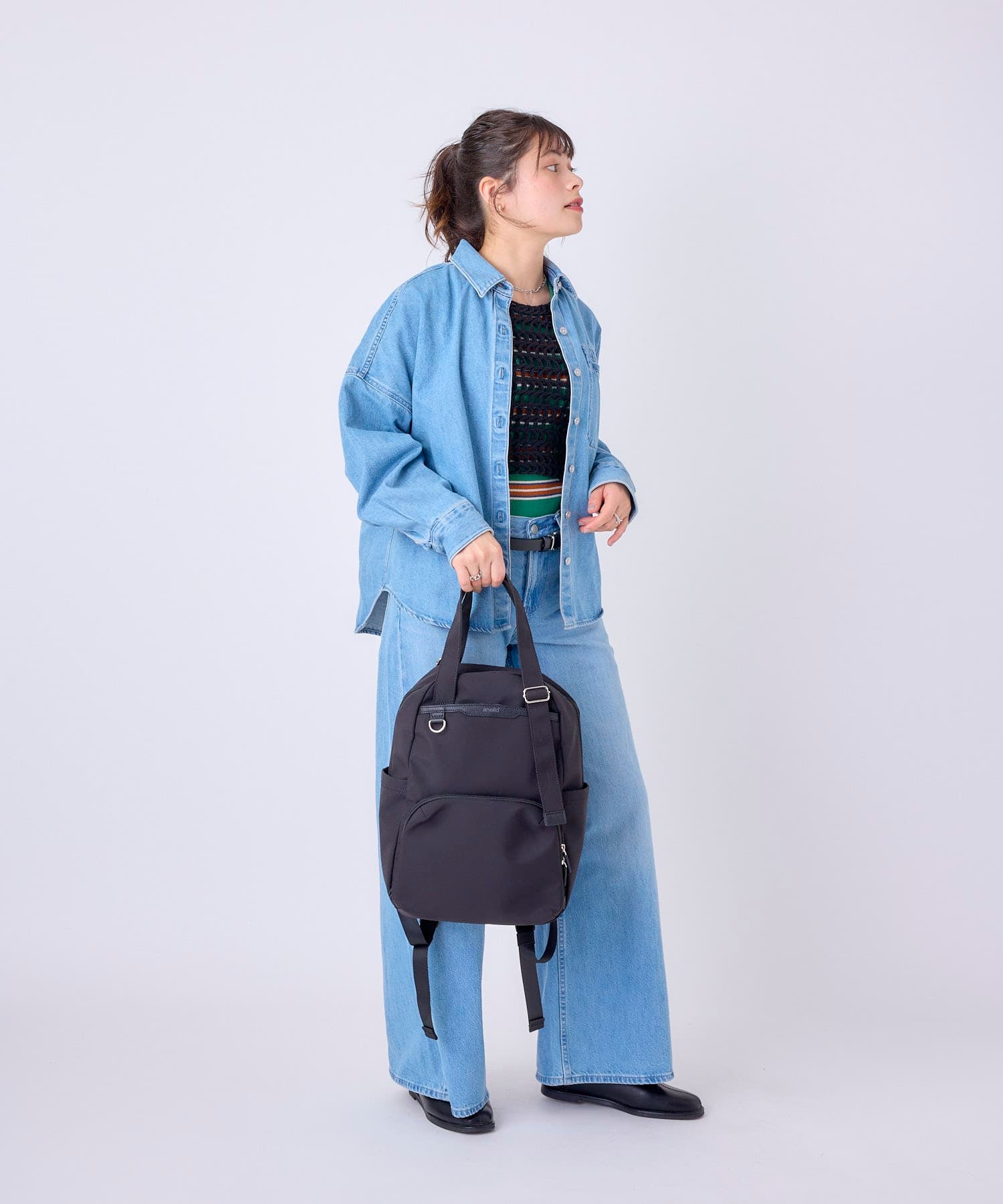 anello リュック　Arua　FIT　2WAY A4 ショルダーバッグ　ATR0421　撥水機能