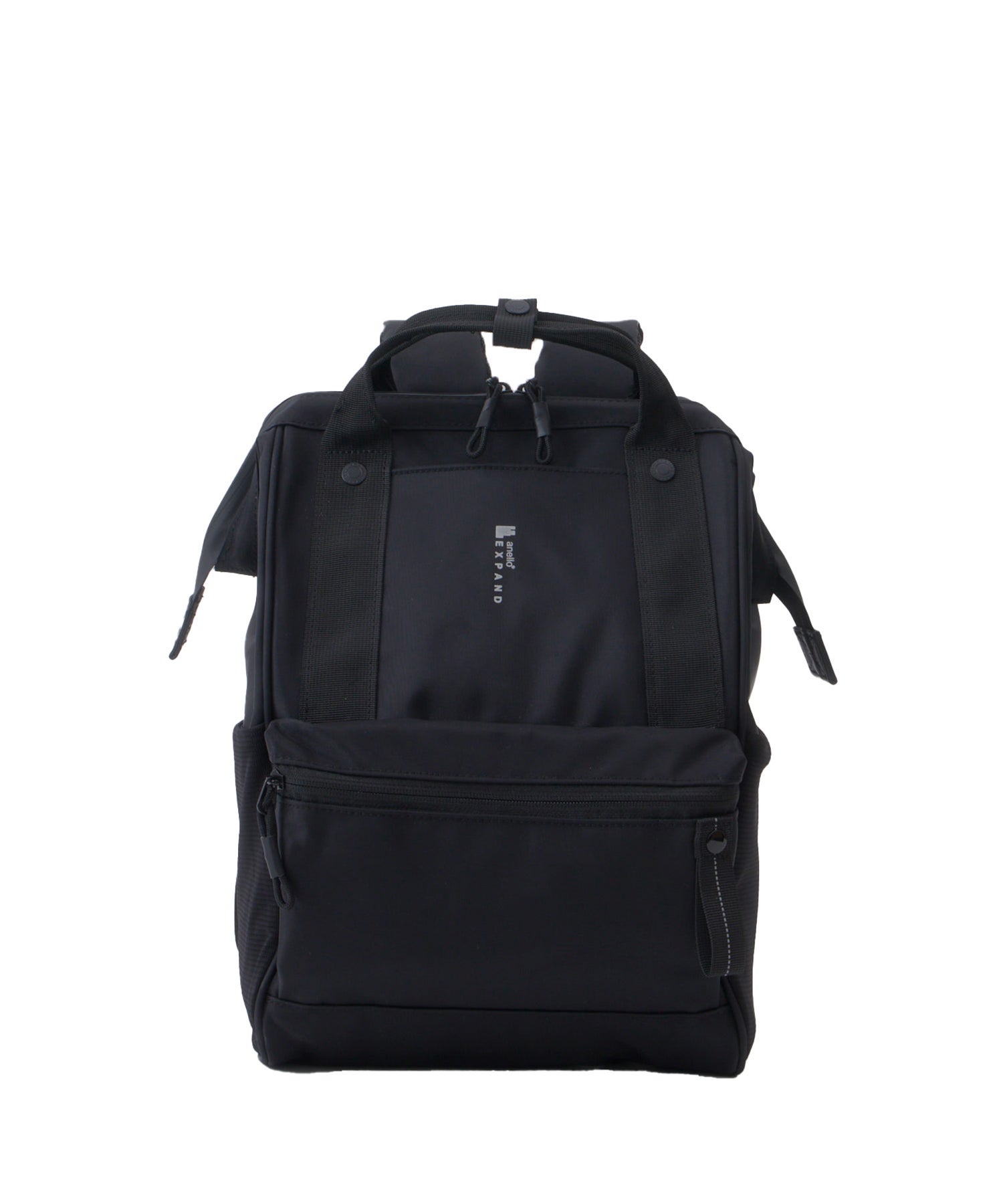 anello　口金リュック　PACKT　EXPAND　エアフィットパネル　A4　撥水加工　13インチPC収納可　キャリーオンテープ　ATR0460　ブラック