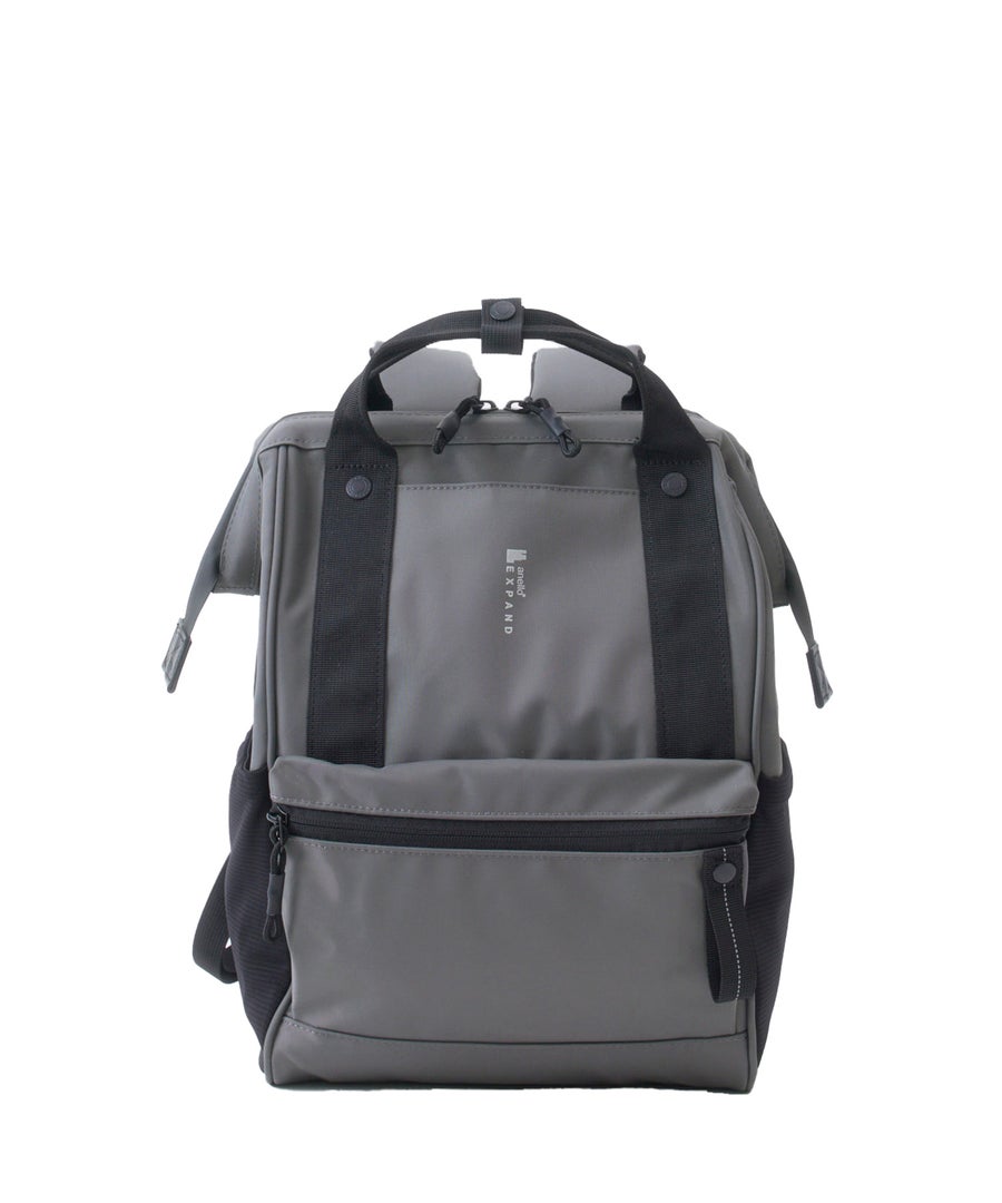 anello　口金リュック　PACKT　EXPAND　エアフィットパネル　A4　撥水加工　13インチPC収納可　キャリーオンテープ　ATR0460　グレー