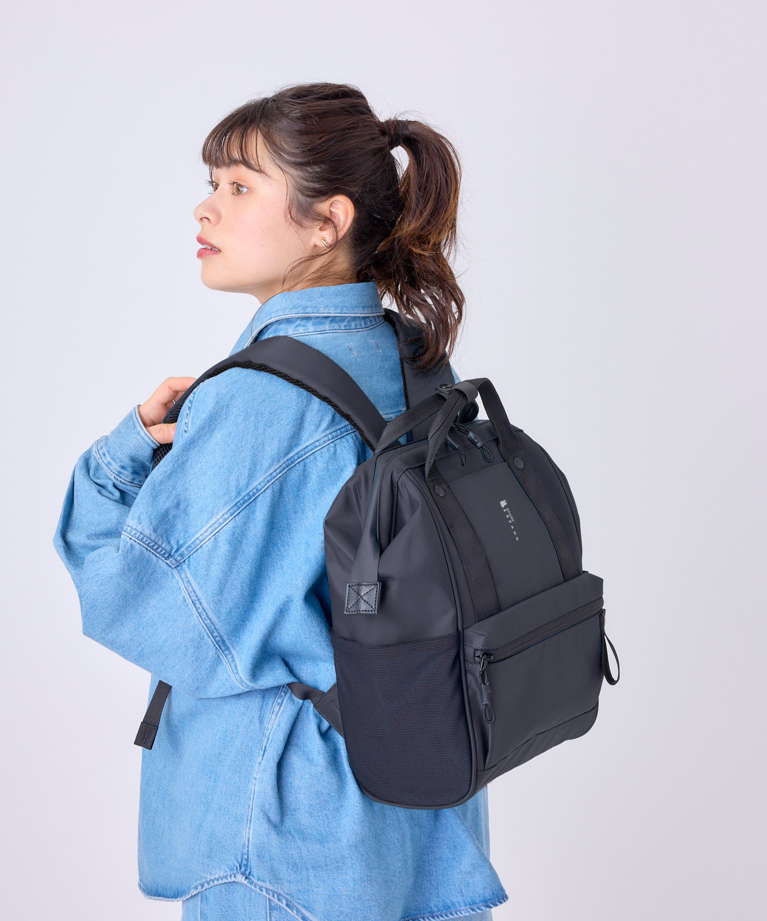 anello　口金リュック　PACKT　EXPAND　エアフィットパネル　A4　撥水加工　13インチPC収納可　キャリーオンテープ　ATR0460