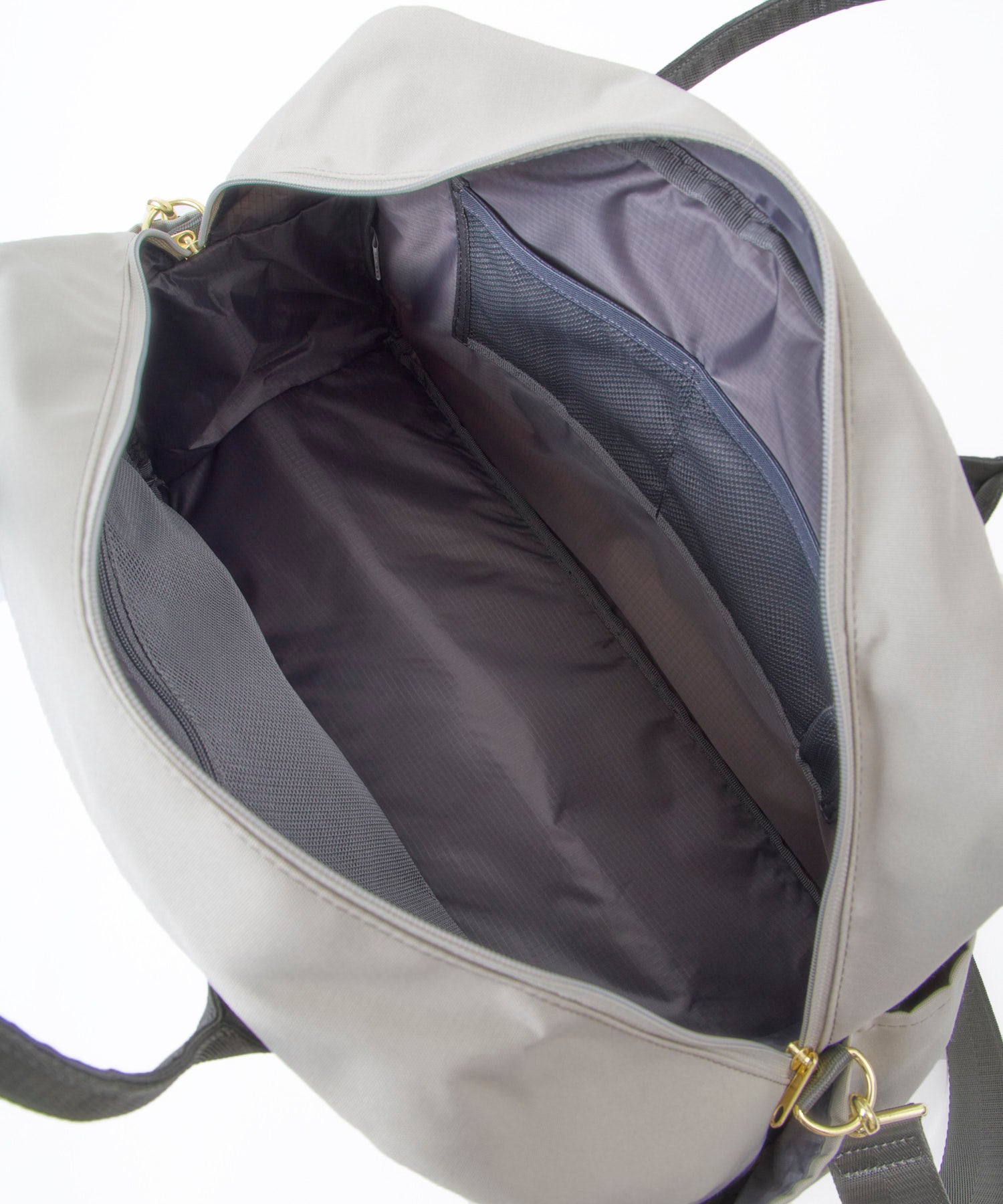 anello GRANDE 2WAY ボストンバッグ　MART　A4　撥水加工　キャリーオンテープ　10ポケット　大容量 30L GTM0866 旅行　グレーベージュ