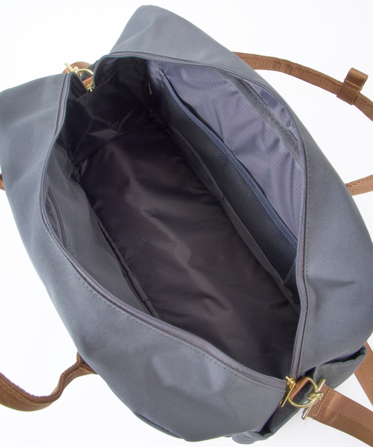 anello GRANDE 2WAY ボストンバッグ　MART　A4　撥水加工　キャリーオンテープ　10ポケット　大容量 30L GTM0866 旅行　グレー