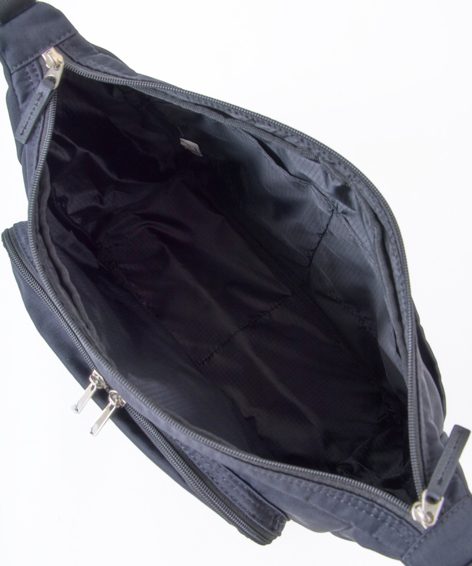 anello GRANDE 多機能ショルダーバッグ ROOMY GTM1102 10ポケット 立体ポケット A4 多収納　ブラック