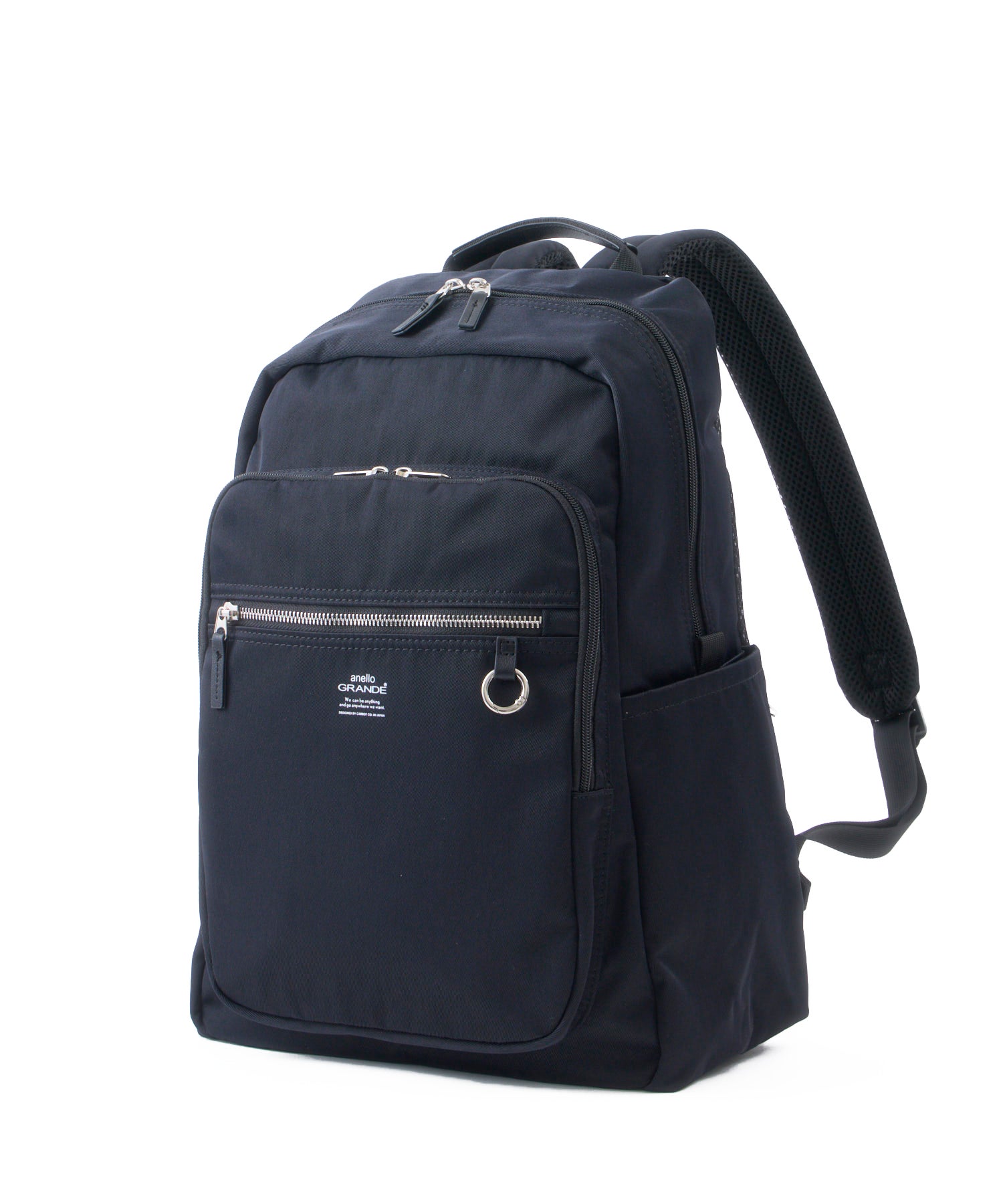 anello GRANDE 多機能デイパック ROOMY 10ポケット 20L キャリーオンテープ　セキュリティポケット　底鋲　GTM1103