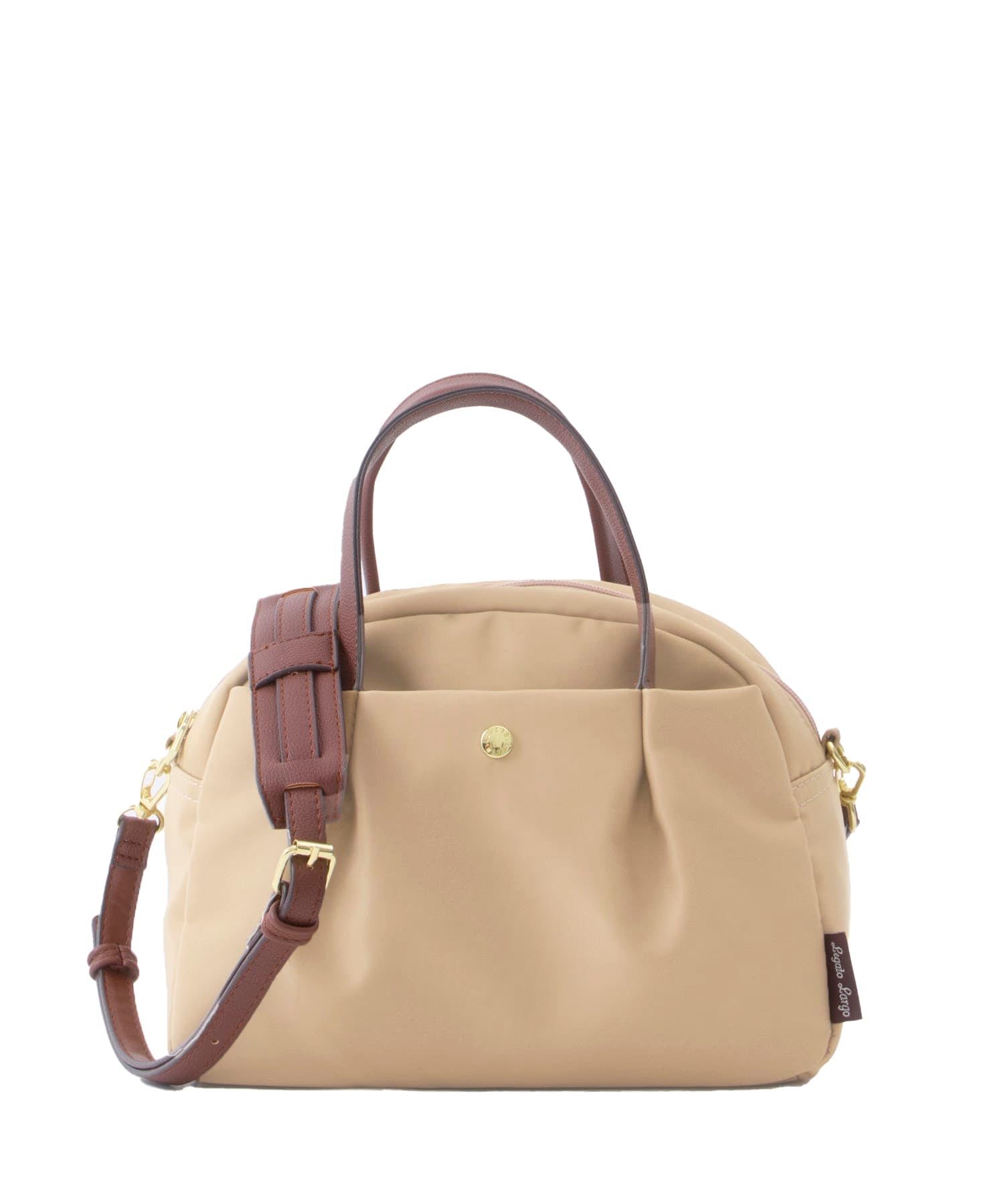 Legart Largo　ショルダーバッグ　ミドルボストンバッグ　肩楽　２wayショルダーバッグ　撥水加工　多収納　ショルダーパッド付き　LH-L0154　ベージュ