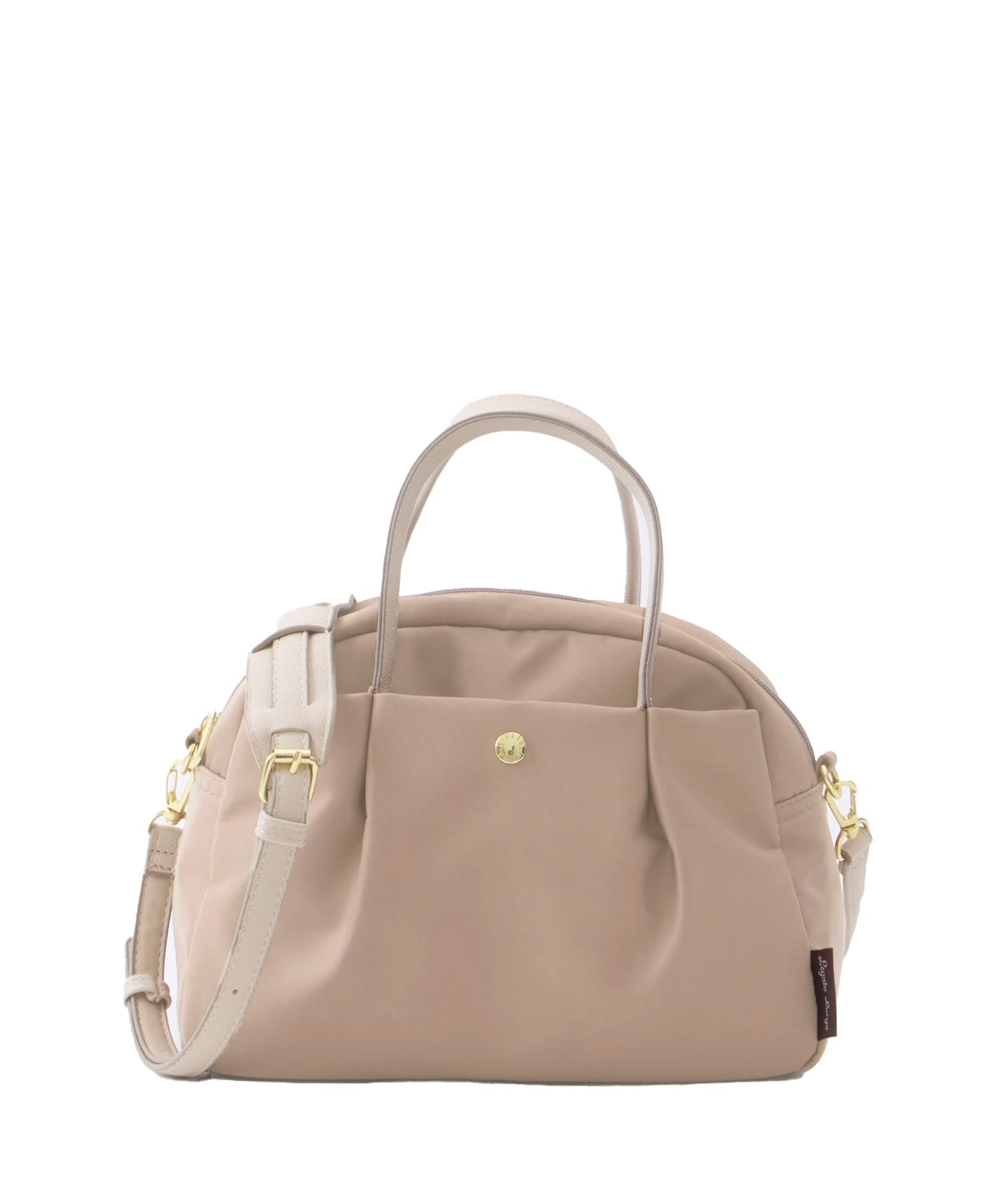 Legart Largo　ショルダーバッグ　ミドルボストンバッグ　肩楽　２wayショルダーバッグ　撥水加工　多収納　ショルダーパッド付き　LH-L0154　ライトブラウン