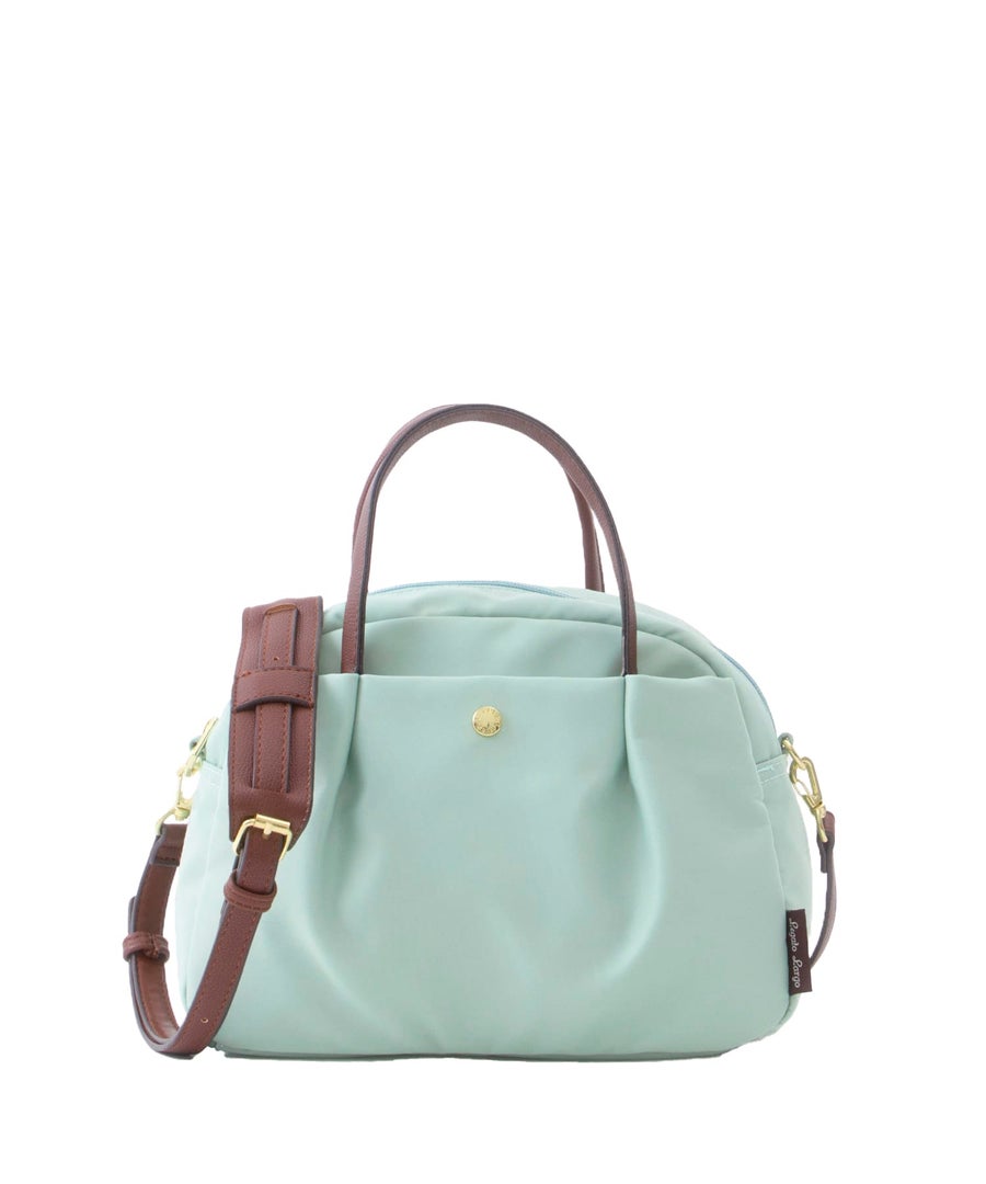 Legart Largo　ショルダーバッグ　ミドルボストンバッグ　肩楽　２wayショルダーバッグ　撥水加工　多収納　ショルダーパッド付き　LH-L0154　ミントグリーン