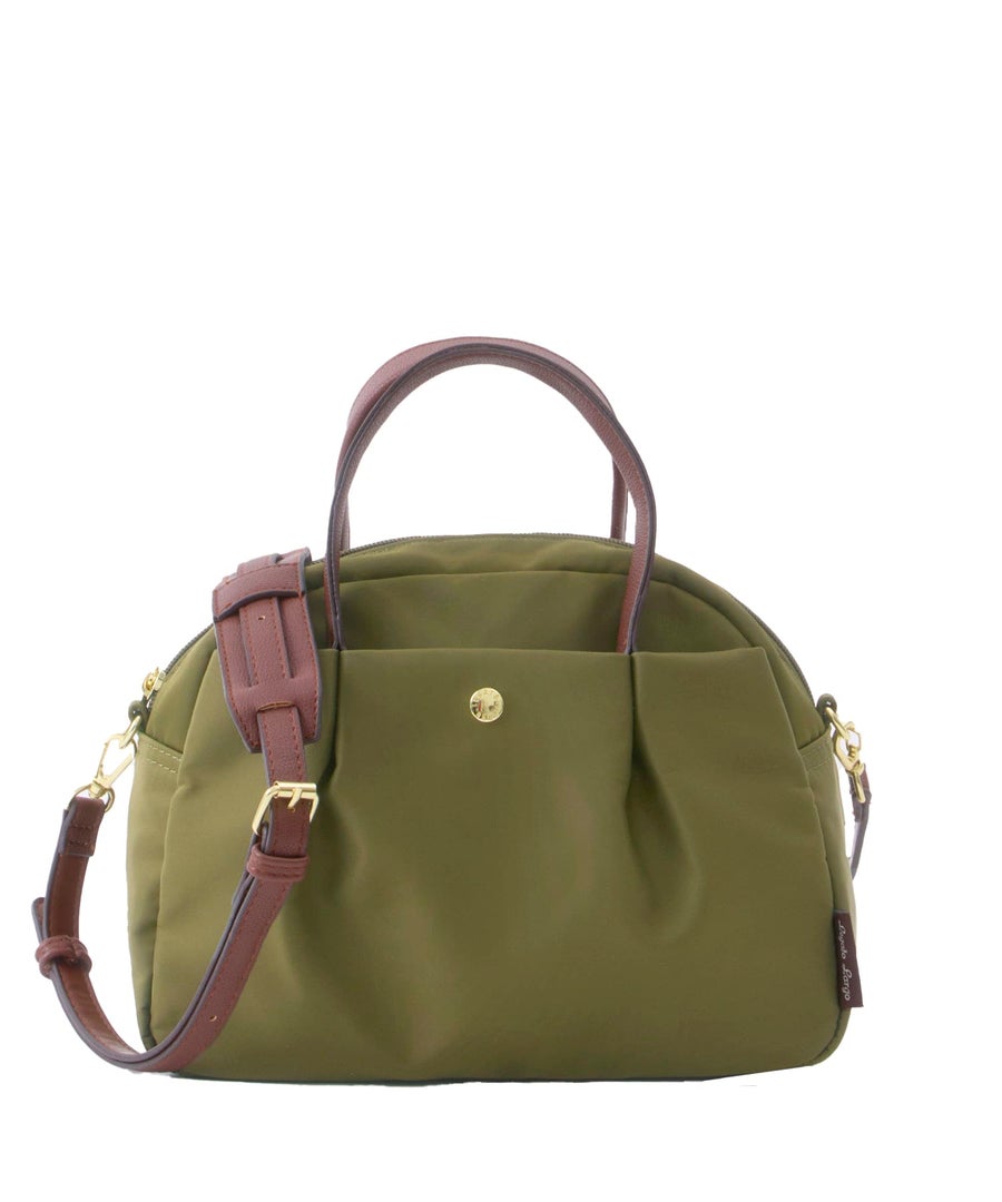 Legart Largo　ショルダーバッグ　ミドルボストンバッグ　肩楽　２wayショルダーバッグ　撥水加工　多収納　ショルダーパッド付き　LH-L0154　オリーブ