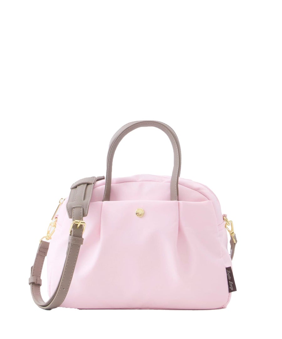 Legart Largo　ショルダーバッグ　ミドルボストンバッグ　肩楽　２wayショルダーバッグ　撥水加工　多収納　ショルダーパッド付き　LH-L0154　ピンク