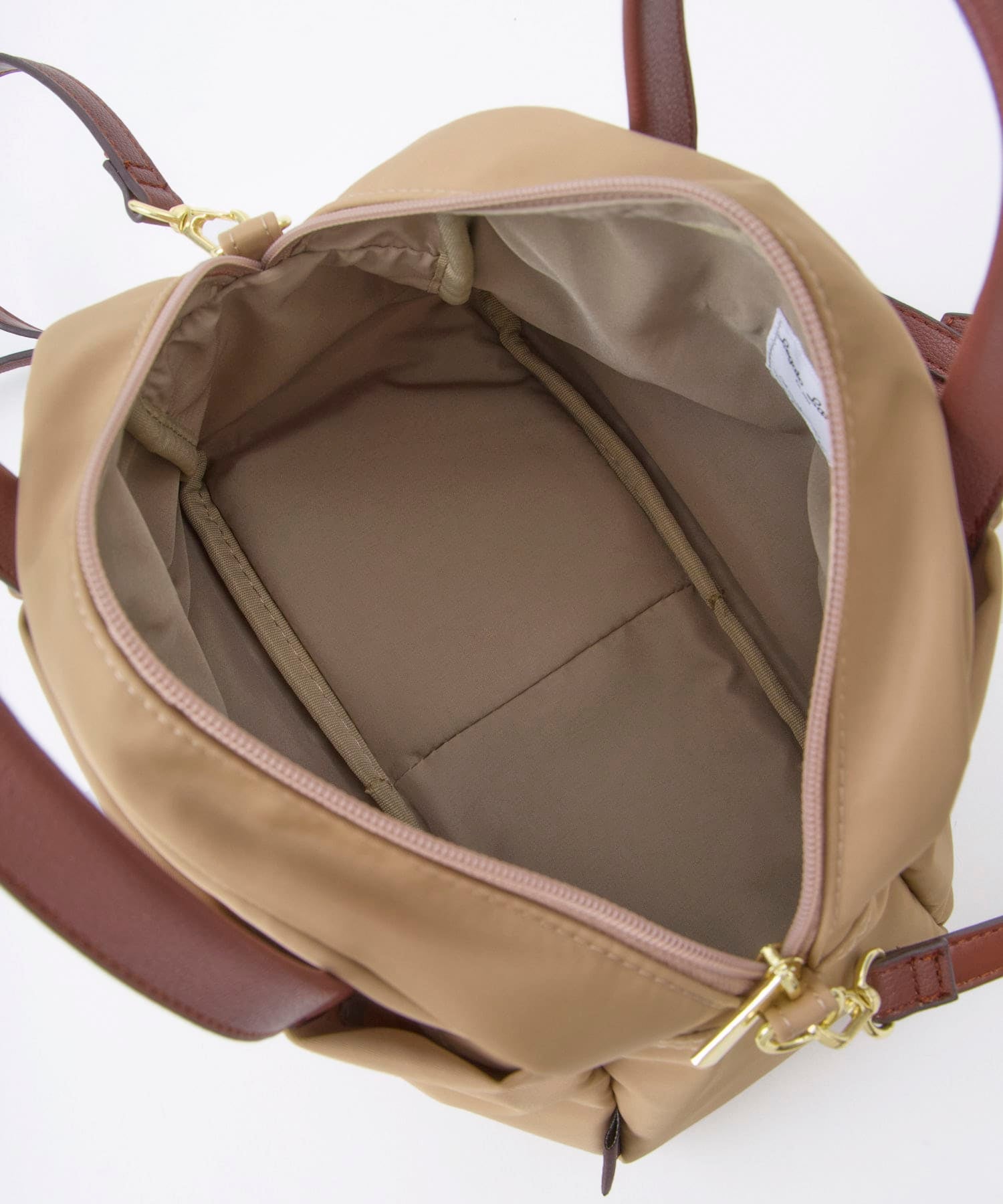 Legart Largo　ショルダーバッグ　ミドルボストンバッグ　肩楽　２wayショルダーバッグ　撥水加工　多収納　ショルダーパッド付き　LH-L0154　ベージュ