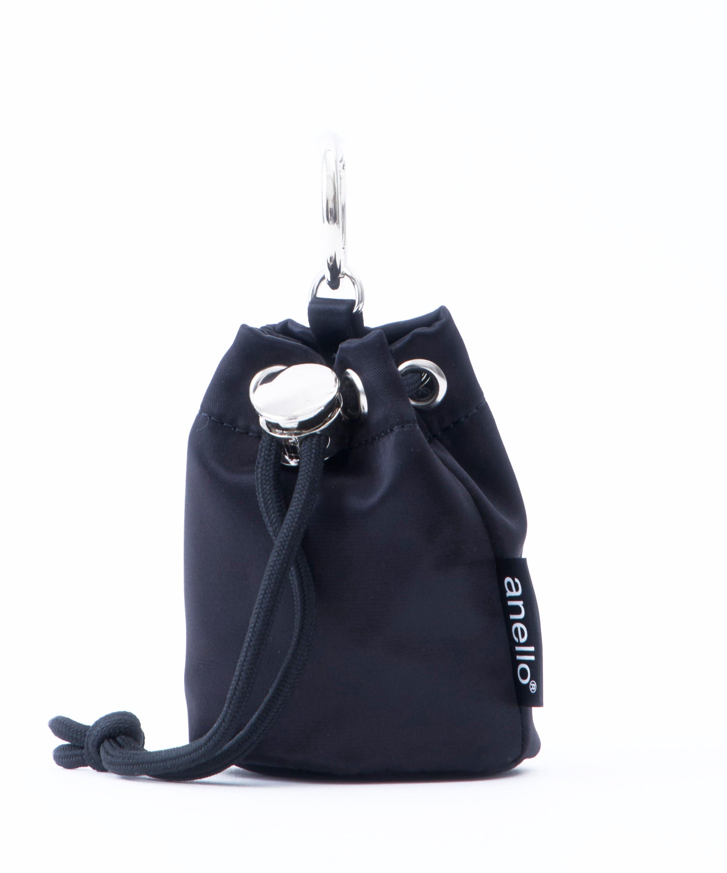 anello パースポーチチャーム CHARM MARKET2 AIY0201 巾着型チャームポーチ ナイロン　小物ポーチ　カラビナ付き