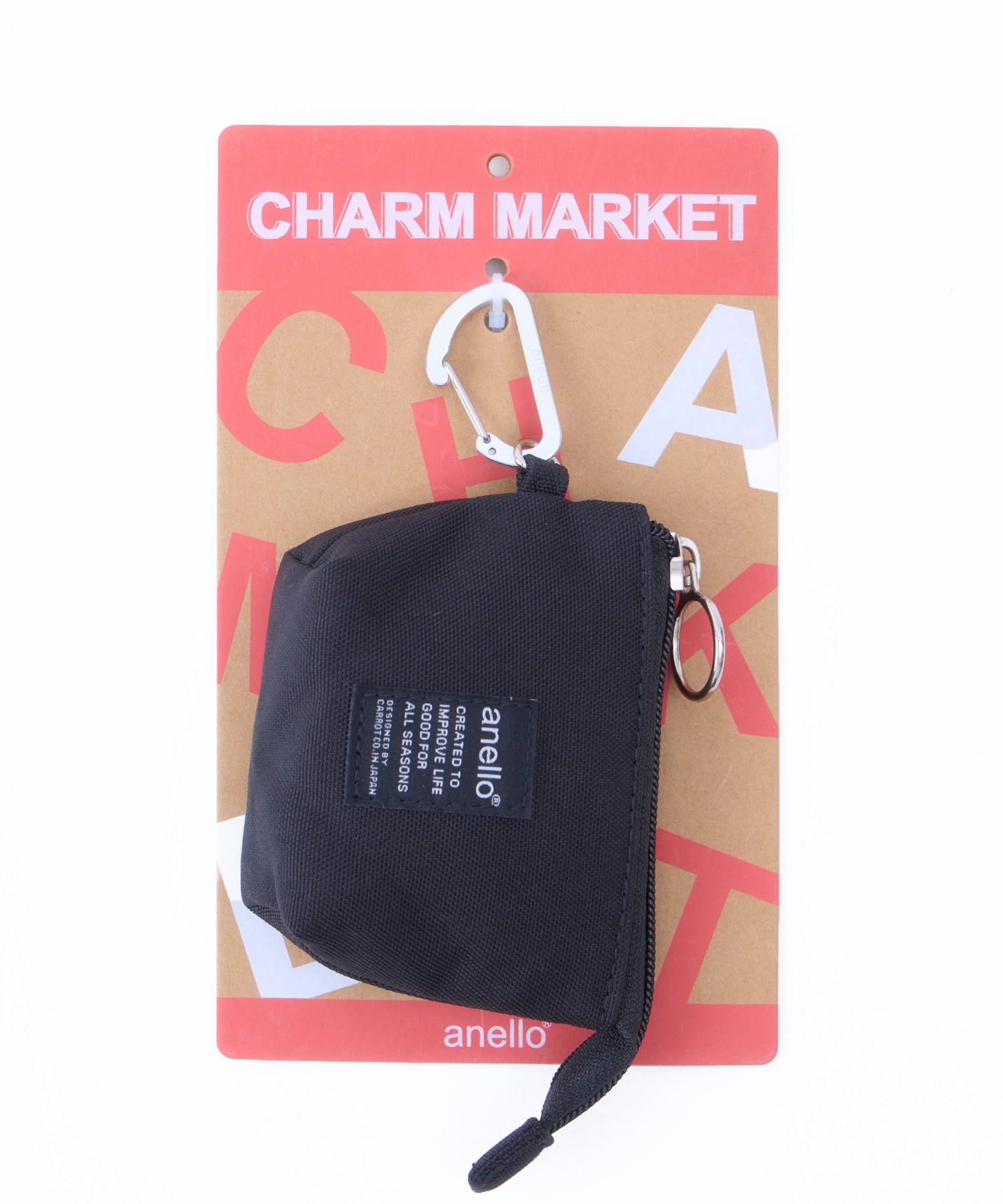 anello ボートポーチチャーム CHARM MARKET2 AIY0202 カラビナ付き 小物ポーチ　チャーム　差し色