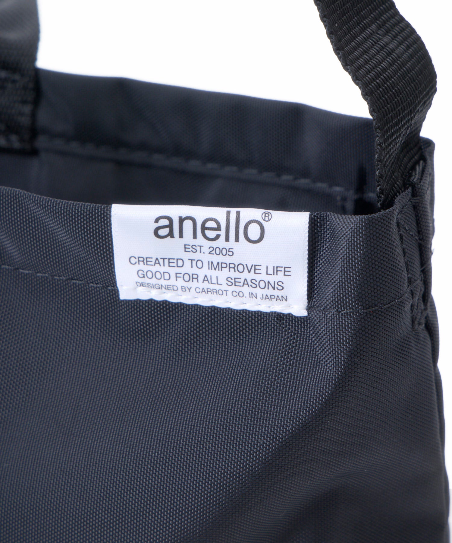 anello ATB4414 FIT TOY 2WAY パッカブルA4ショルダーバッグ 洗濯可能　キャリーオンテープ　折り畳みバッグ　撥水加工　ユニセックス　10L