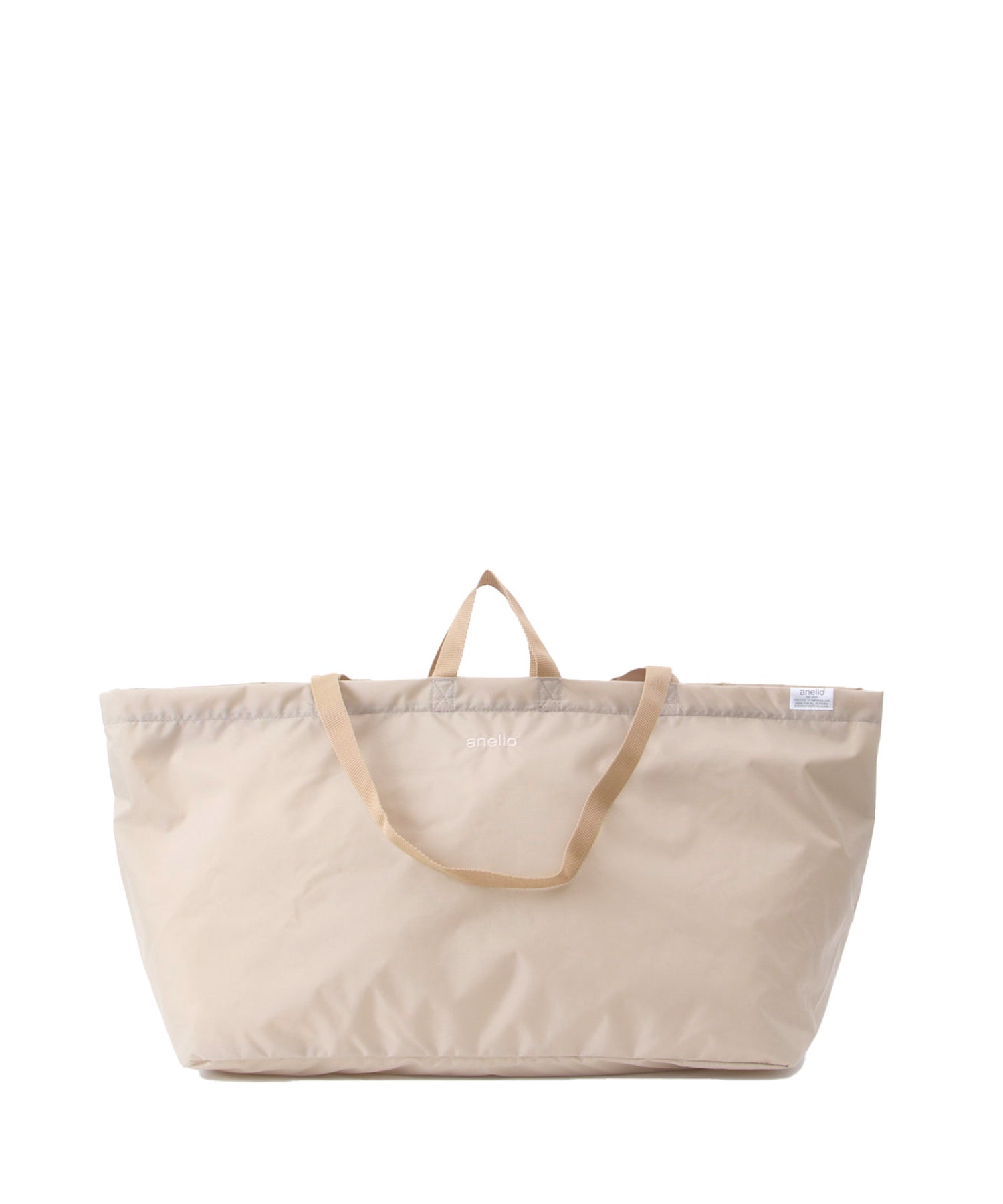 anello FIT TOY A3 大容量　2WAY パッカブルビッグトートバッグ　ATB4415　撥水　ユニセックス　52L 旅行バッグ　ライトグレー