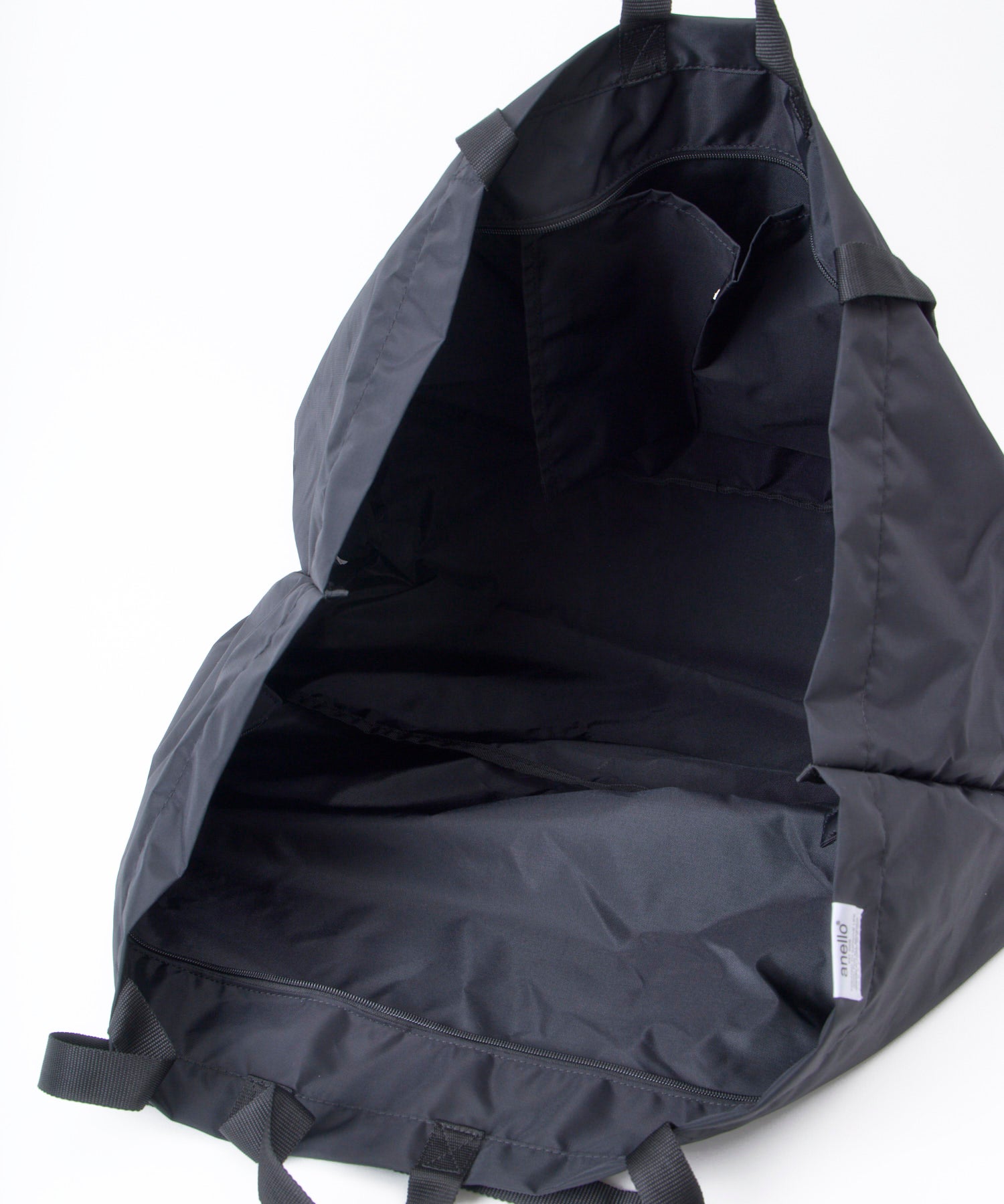 anello FIT TOY A3 大容量　2WAY パッカブルビッグトートバッグ　ATB4415　撥水　ユニセックス　52L 旅行バッグ　ブラック