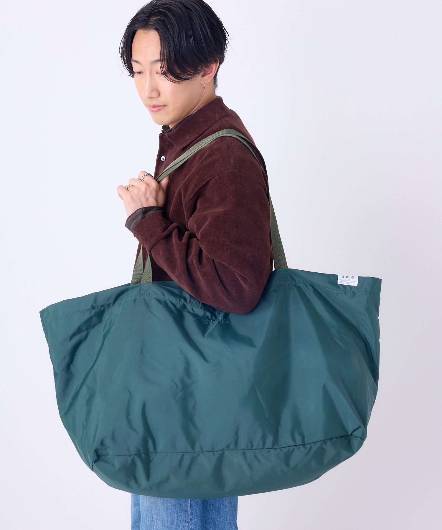 anello FIT TOY A3 大容量　2WAY パッカブルビッグトートバッグ　ATB4415　撥水　ユニセックス　52L 旅行バッグ