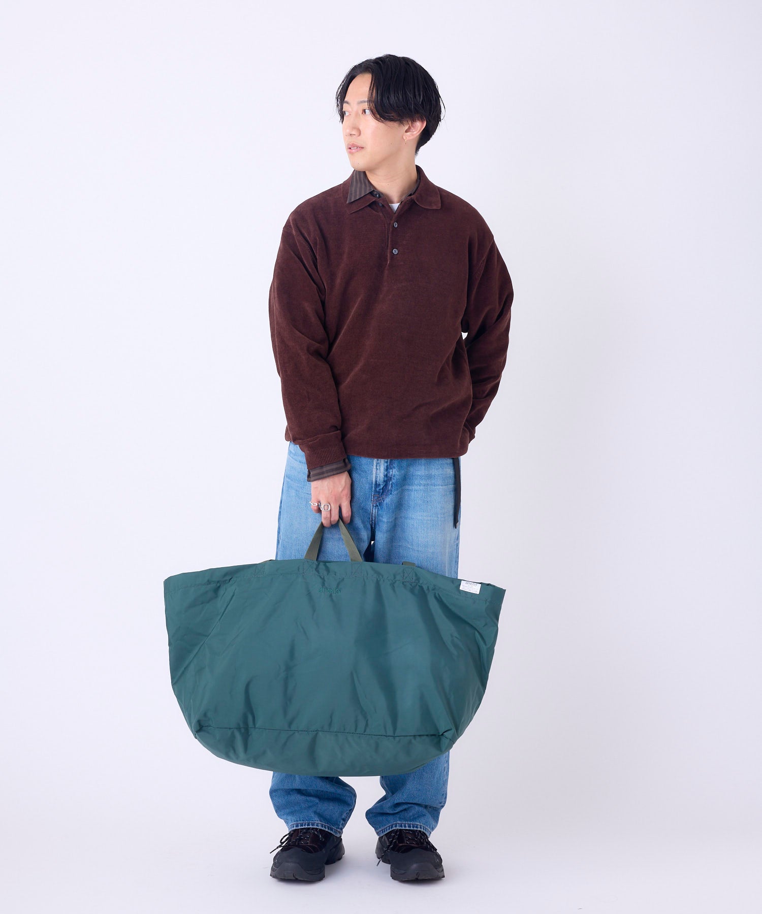 anello FIT TOY A3 大容量　2WAY パッカブルビッグトートバッグ　ATB4415　撥水　ユニセックス　52L 旅行バッグ