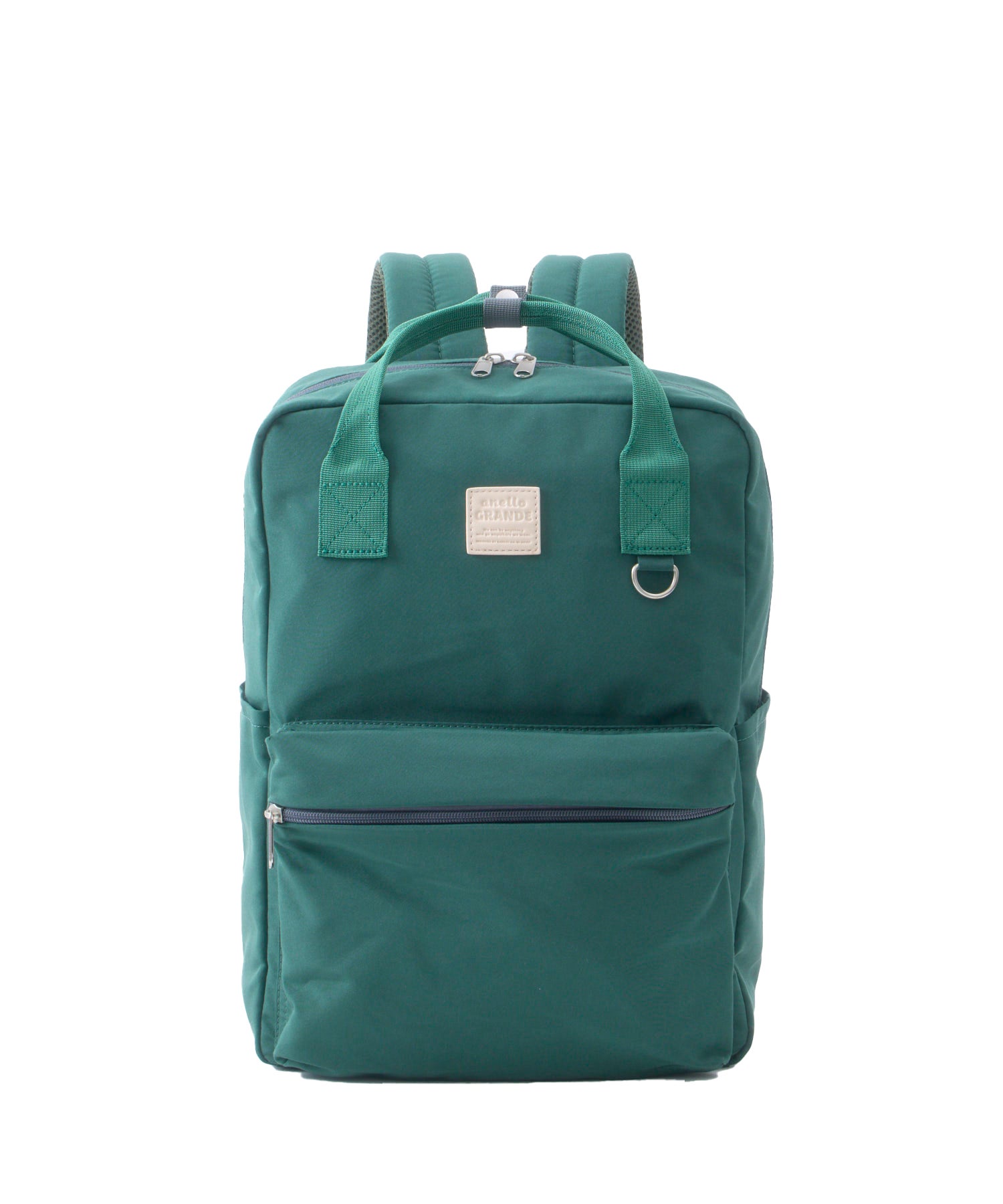 anello GRANDE CANDY　ハンドル付きリュック　GGM1121　A4 撥水加工　軽量　Ｄカン付き　17L サイドポケット付き　グリーン