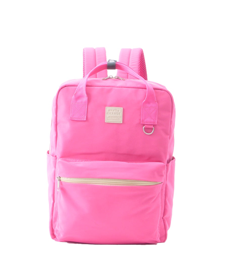 anello GRANDE CANDY　ハンドル付きリュック　GGM1121　A4 撥水加工　軽量　Ｄカン付き　17L サイドポケット付き　ピンク