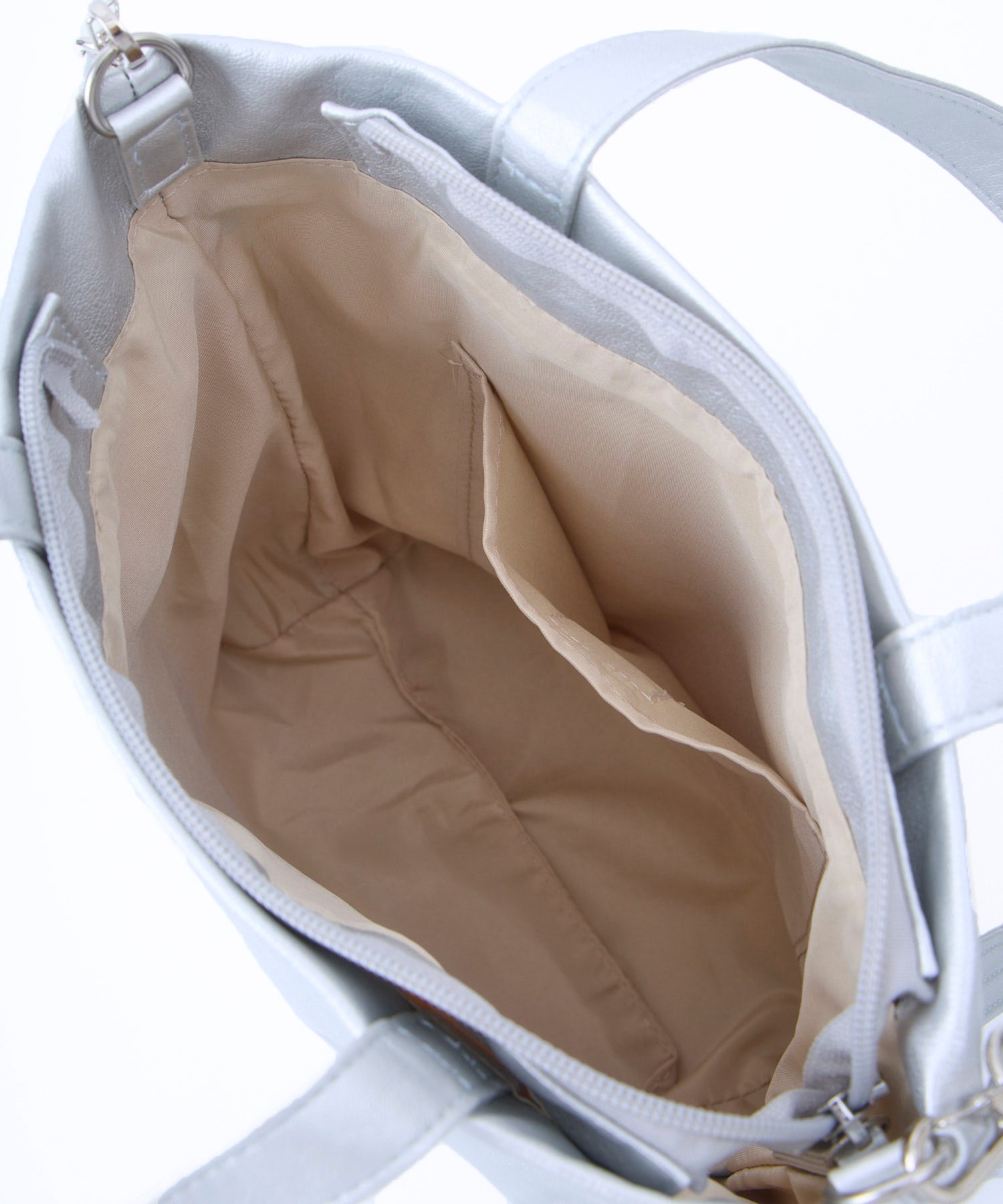 Legato Largo 2WAY トートバッグ ユニプレーン LG-X0476 UNIPLANE A5 2WAY 洗濯可能　シンプル　背面ポケット　シルバー