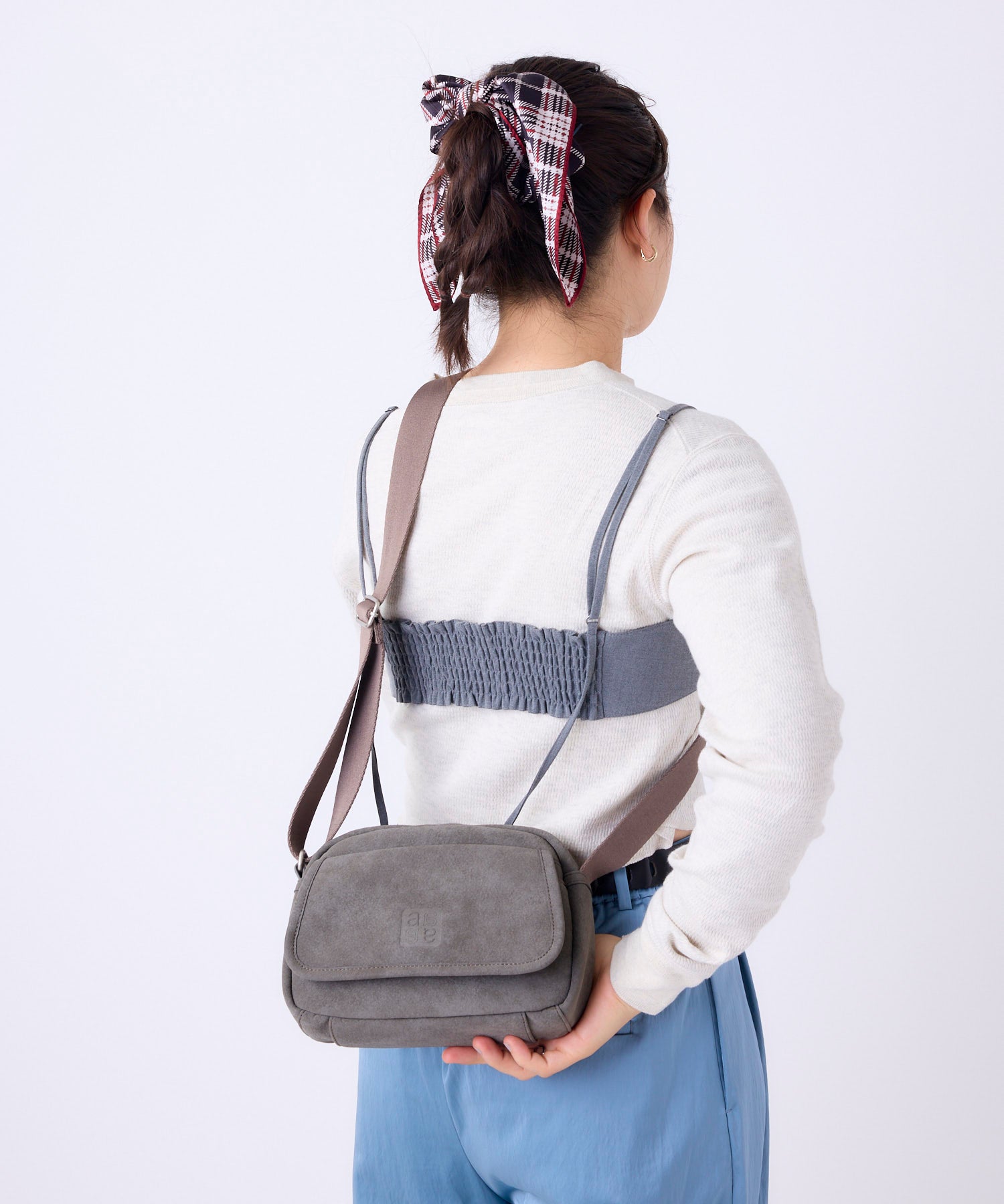 anello アネロ FIT ミニショルダーバッグ スエード ユニセックス お出かけバッグ フラップポケット ティモシー AIB5212