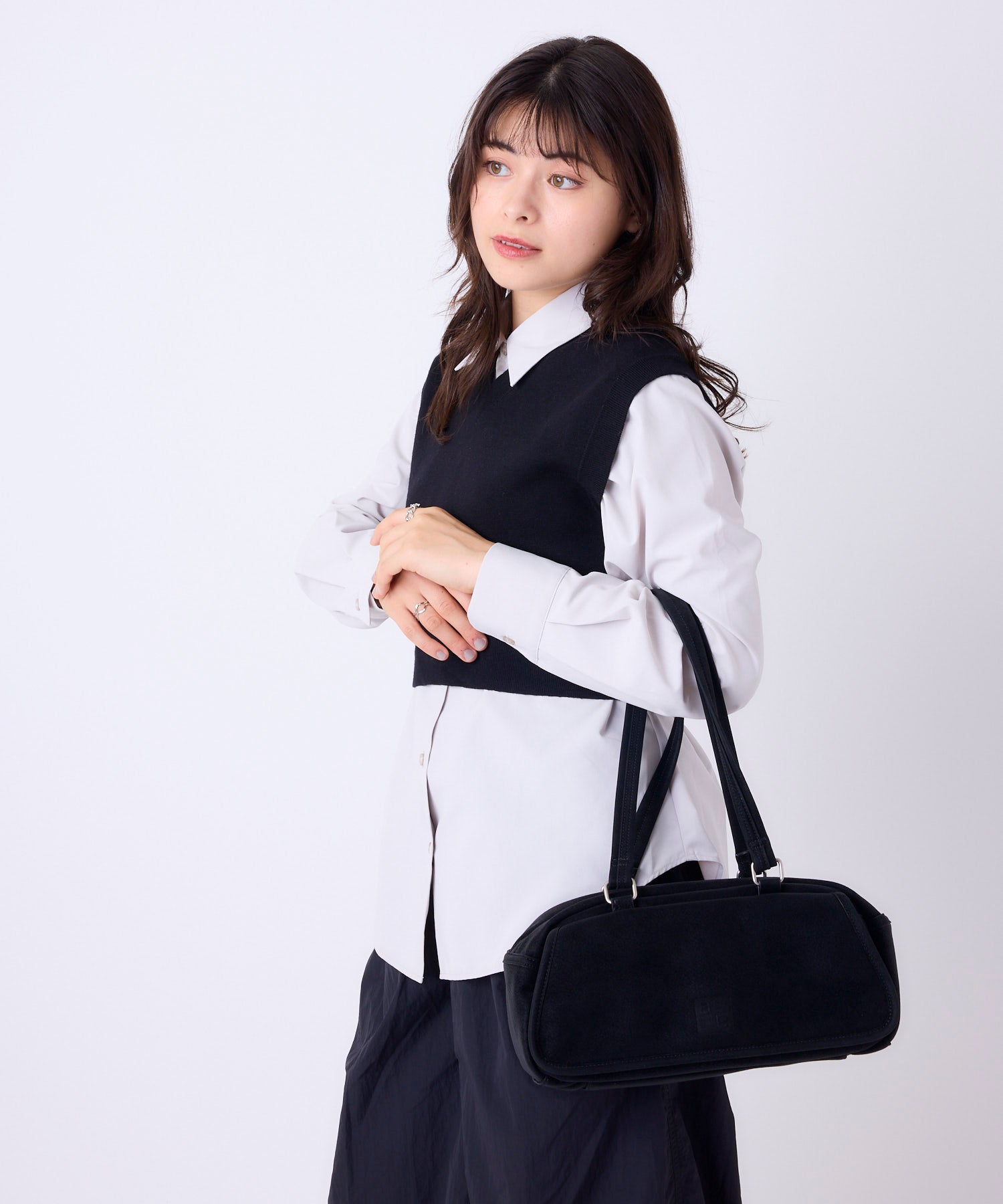 anello アネロ FIT ミニボストンバッグ スエード ユニセックス お出かけバッグ ティモシー AIB5213