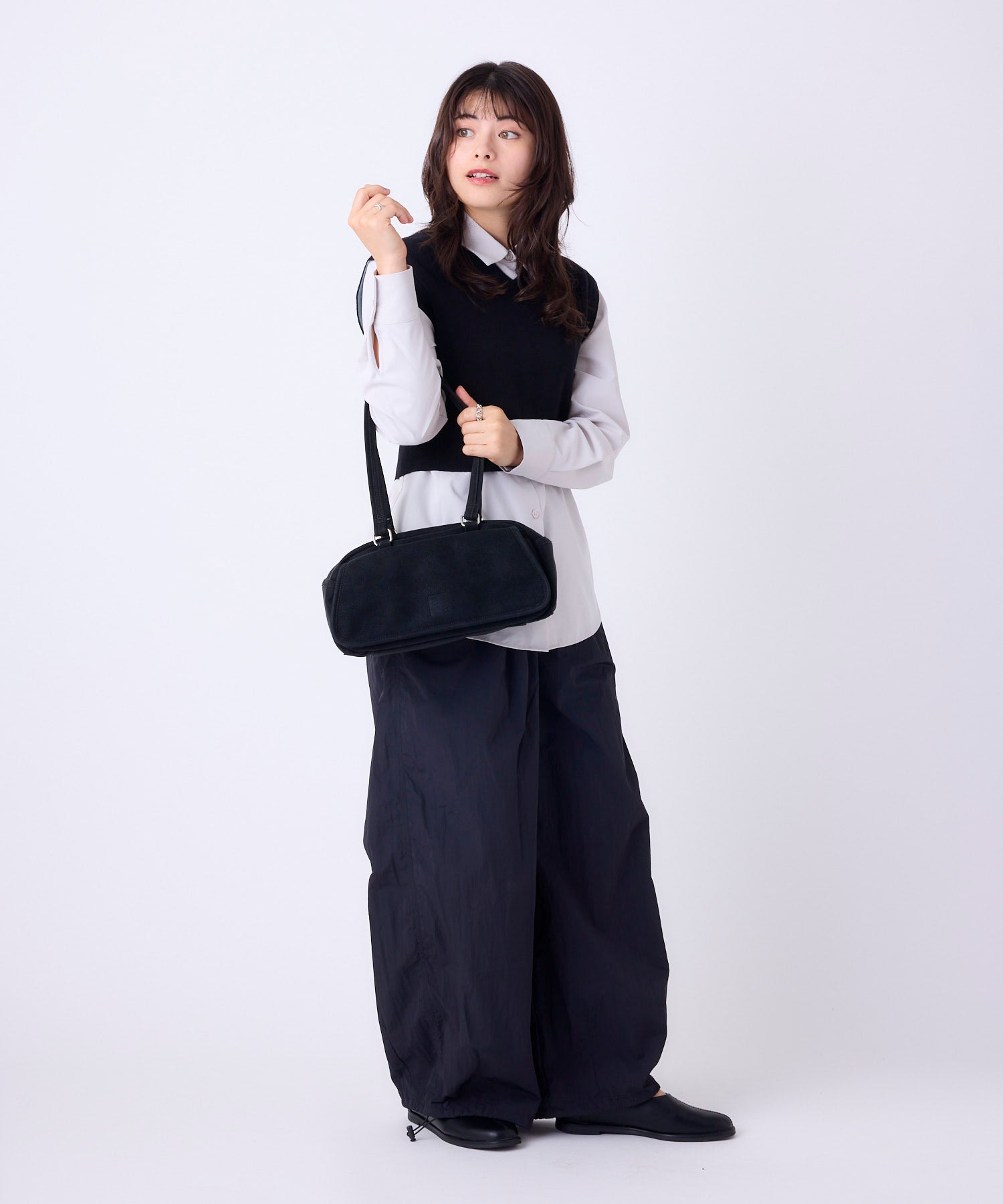 anello アネロ FIT ミニボストンバッグ スエード ユニセックス お出かけバッグ ティモシー AIB5213