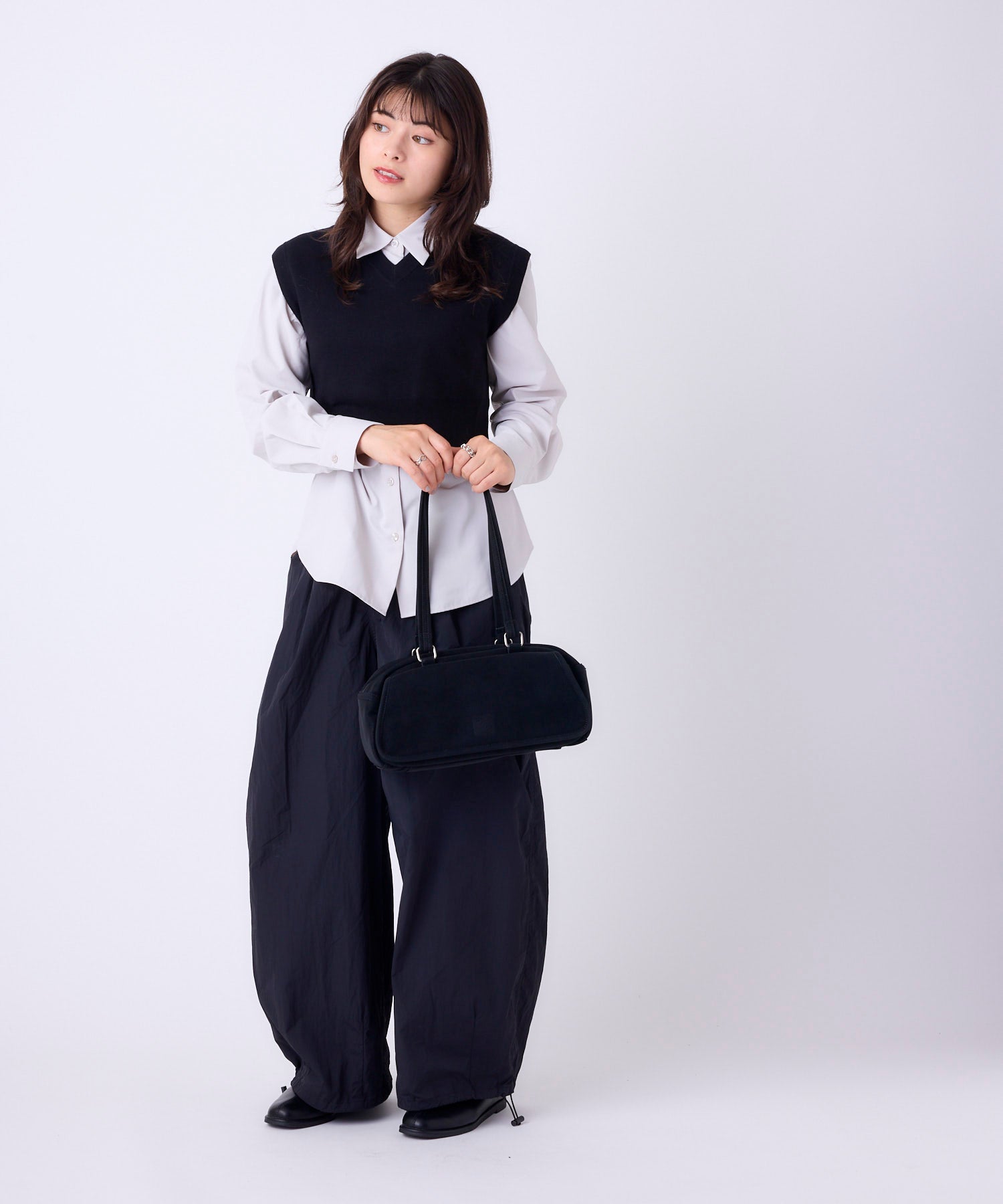 anello アネロ FIT ミニボストンバッグ スエード ユニセックス お出かけバッグ ティモシー AIB5213