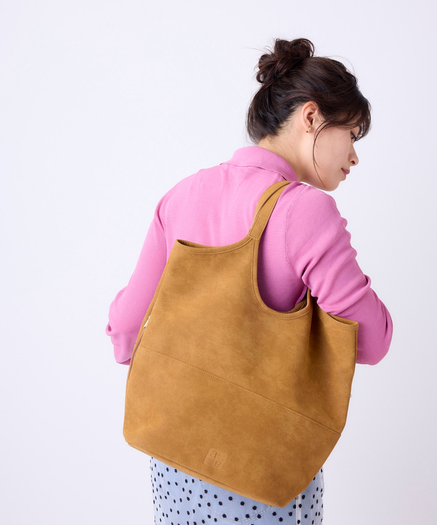 anello アネロ FIT トートバッグ A4 スエード ユニセックス お出かけバッグ ティモシー AIB5215 