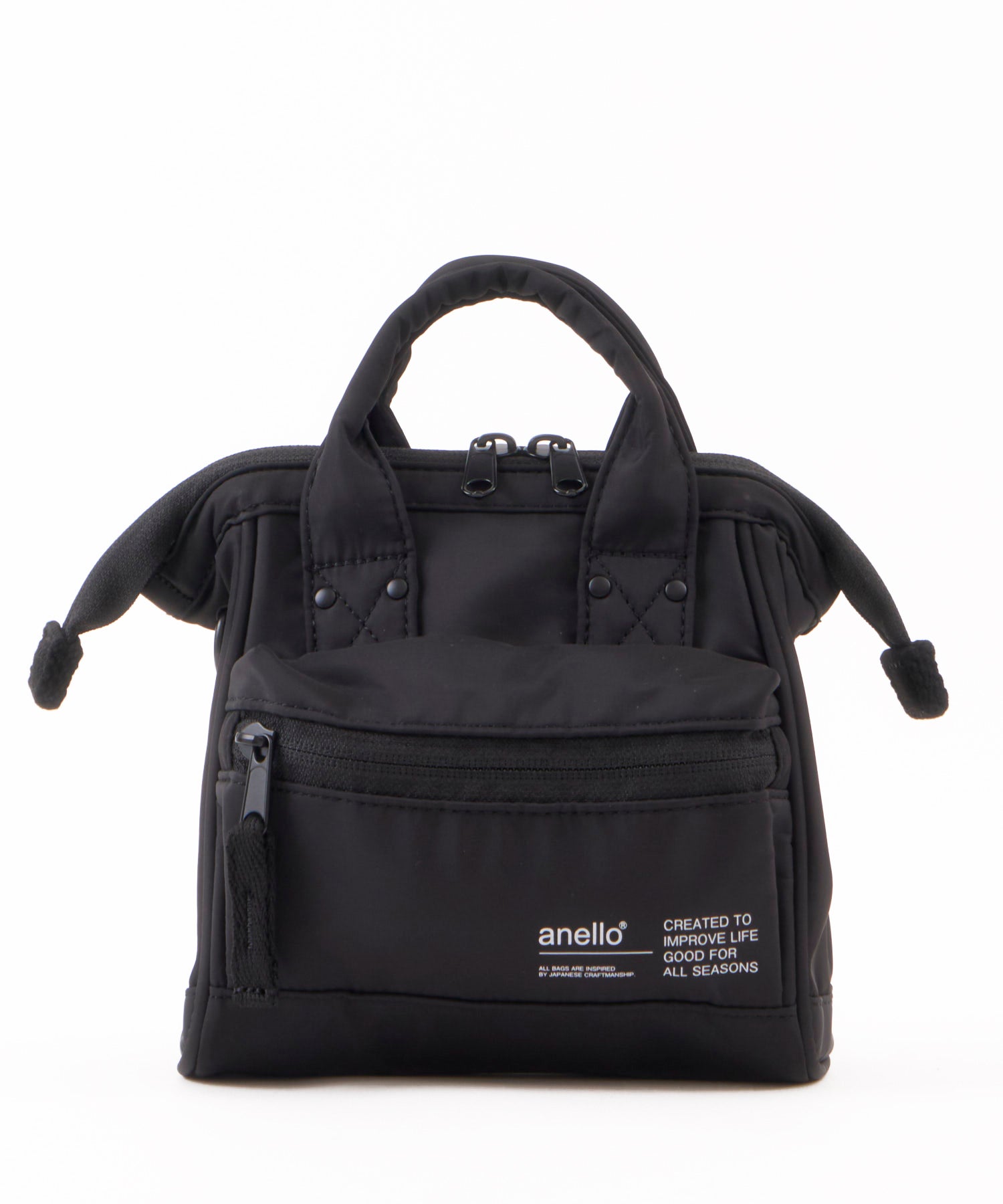 anello アネロ NATIVE 2WAY口金マイクロショルダーバッグ 撥水 お出かけバッグ 口金 デリバー ATB5192