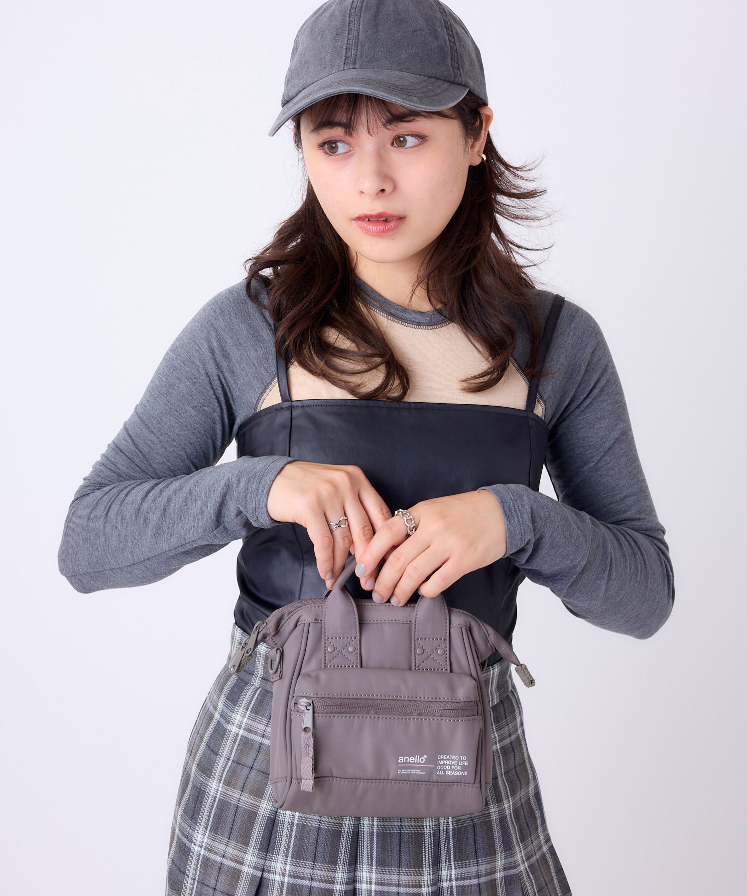 anello アネロ NATIVE 2WAY口金マイクロショルダーバッグ 撥水 お出かけバッグ 口金 デリバー ATB5192