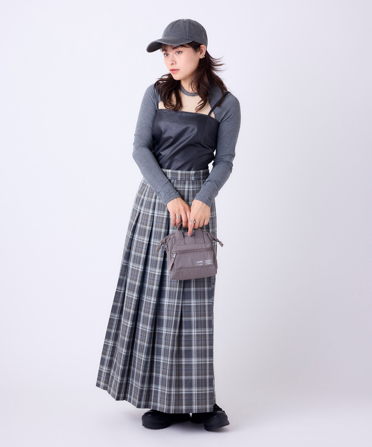 anello アネロ NATIVE 2WAY口金マイクロショルダーバッグ 撥水 お出かけバッグ 口金 デリバー ATB5192