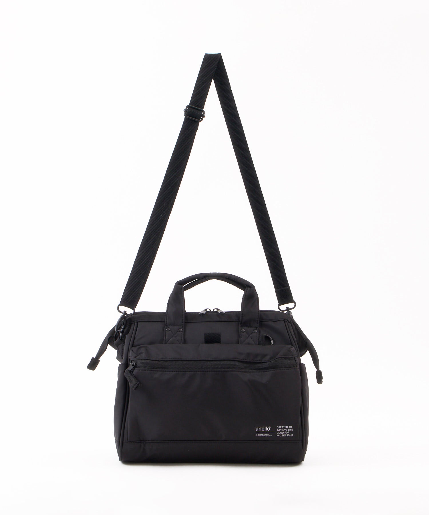 anello アネロ NATIVE 2WAY口金ショルダーバッグ 撥水 A5 キャリーオンテープ 2WAY 口金 デリバー ATB5193