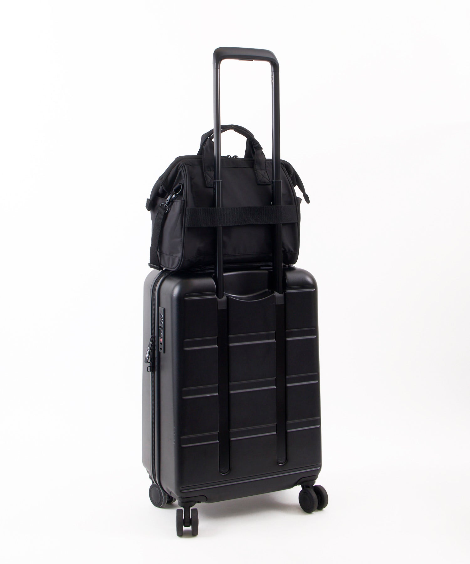 anello アネロ NATIVE 2WAY口金ショルダーバッグ 撥水 A5 キャリーオンテープ 2WAY 口金 デリバー ATB5193