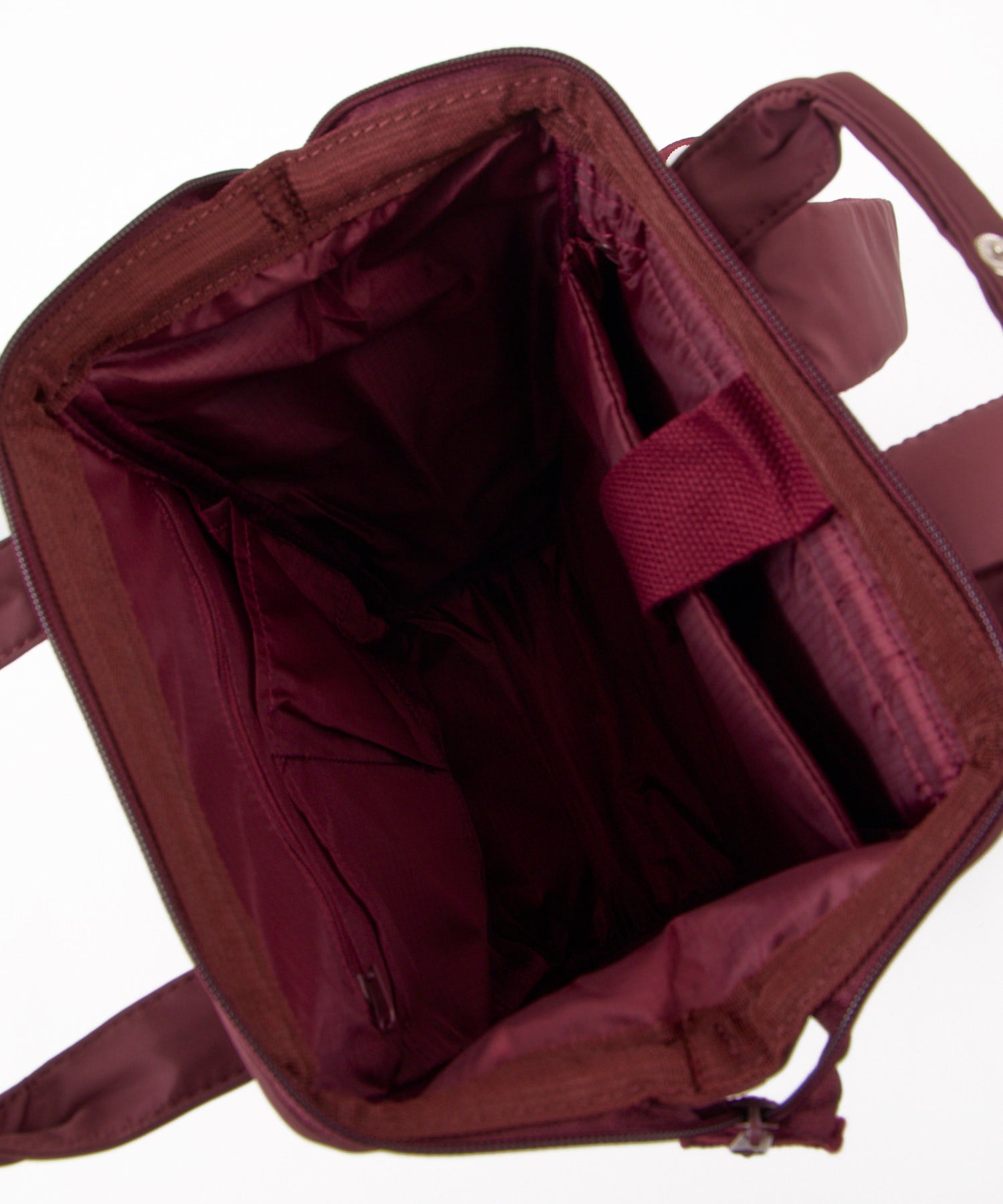 anello アネロ NATIVE CROSSBOTTLE 口金リュック A4 撥水 キャリーオンテープ PC収納可能 10L ATB5194 デリバー ボルドー