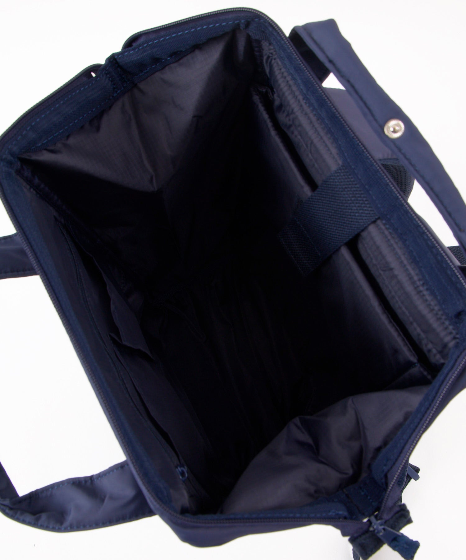 anello アネロ NATIVE CROSSBOTTLE 口金リュック デリバー A4 PC収納可能 キャリーオンテープ 18L 撥水 ネイビー