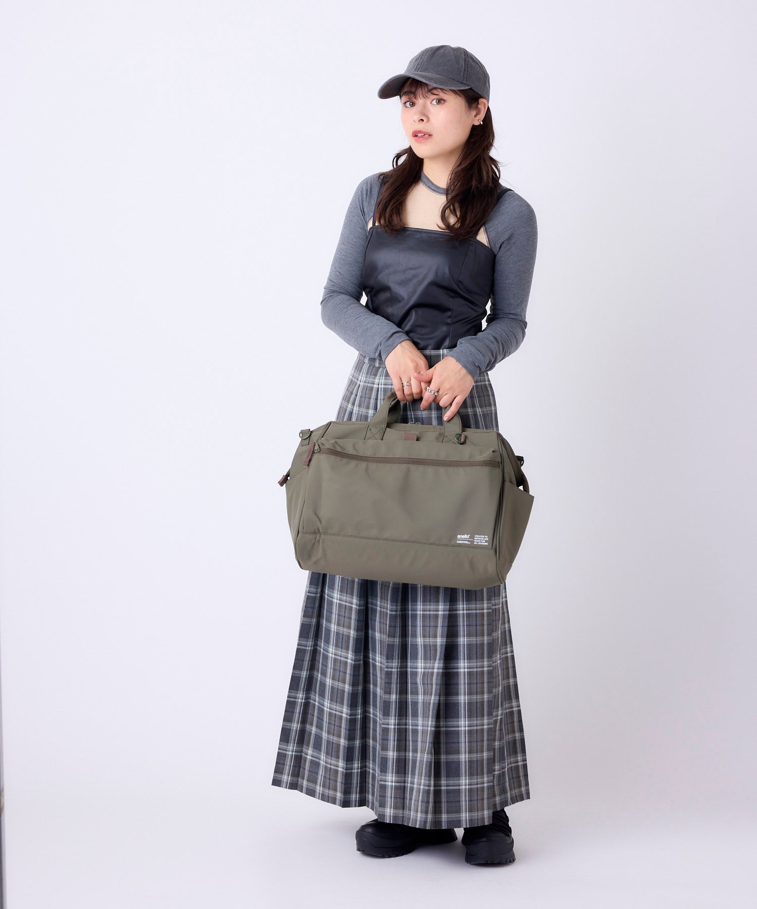 anello アネロ NATIVE 2WAY口金ボストンバッグ A4 2WAY 撥水 大容量 キャリーオンテープ 旅行バッグ お出かけバッグ デリバー ATB5196