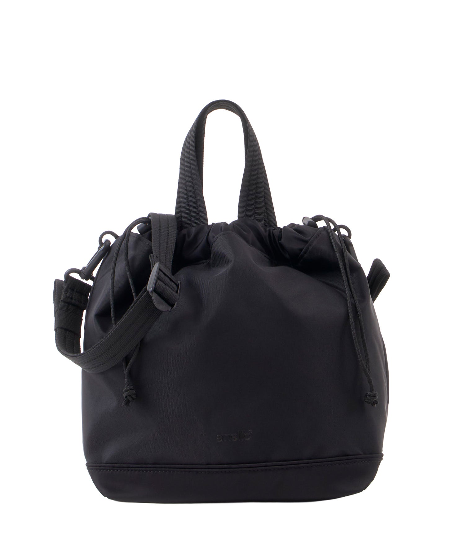 anello アネロ FIT 巾着2WAYショルダーバッグ A5 2WAY 撥水 軽量 ユニセックス デイライト ATR0442 ブラック