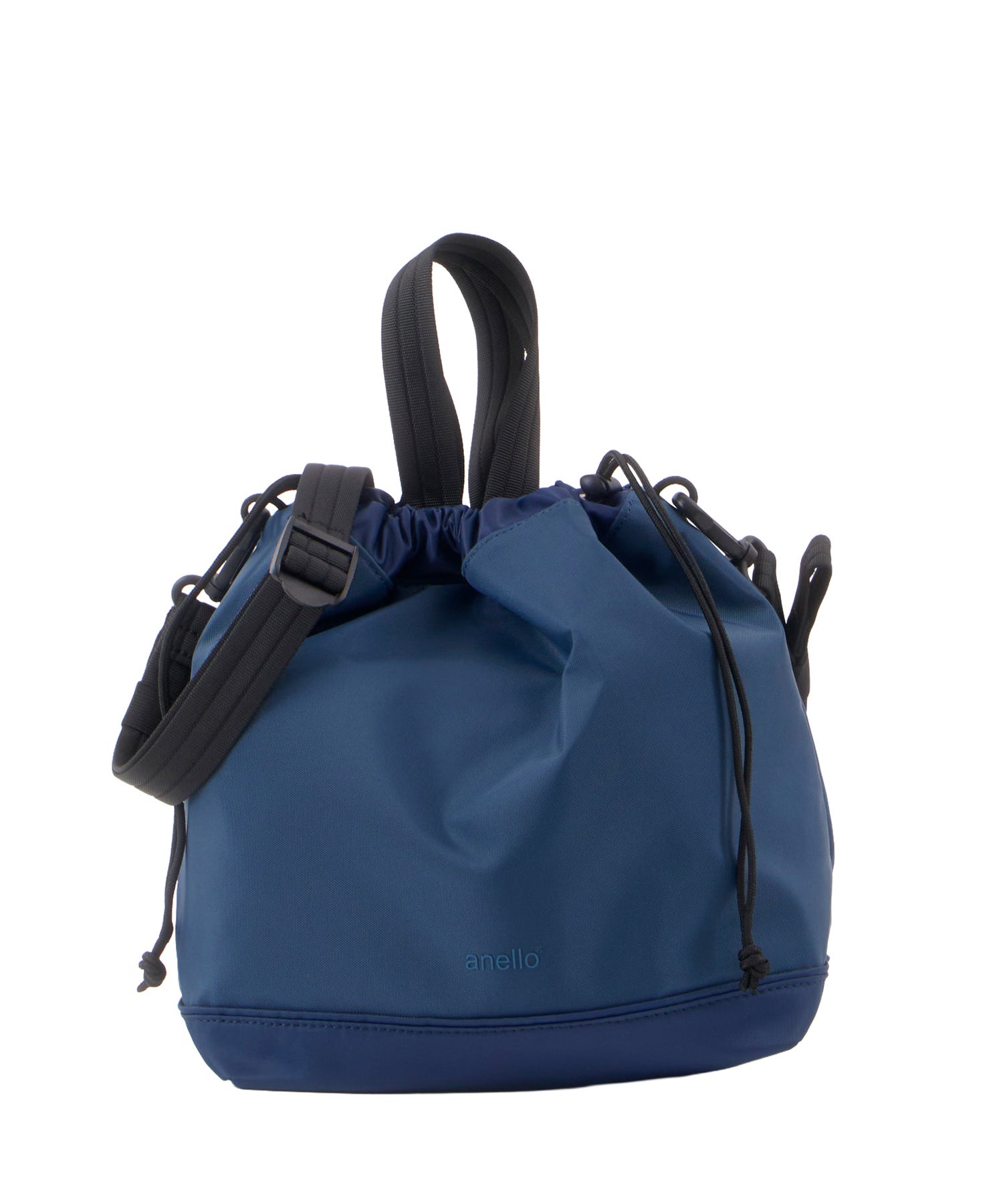 anello アネロ FIT 巾着2WAYショルダーバッグ A5 2WAY 撥水 軽量 ユニセックス デイライト ATR0442 ネイビー