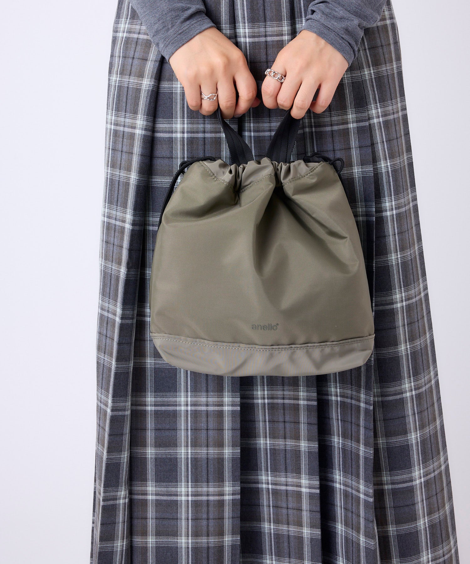 anello アネロ FIT 巾着2WAYショルダーバッグ A5 2WAY 撥水 軽量 ユニセックス デイライト ATR0442