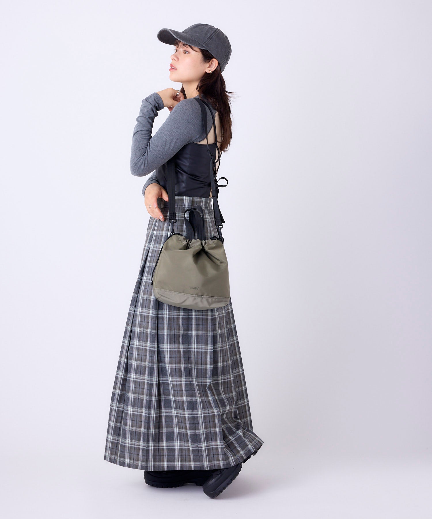 anello アネロ FIT 巾着2WAYショルダーバッグ A5 2WAY 撥水 軽量 ユニセックス デイライト ATR0442