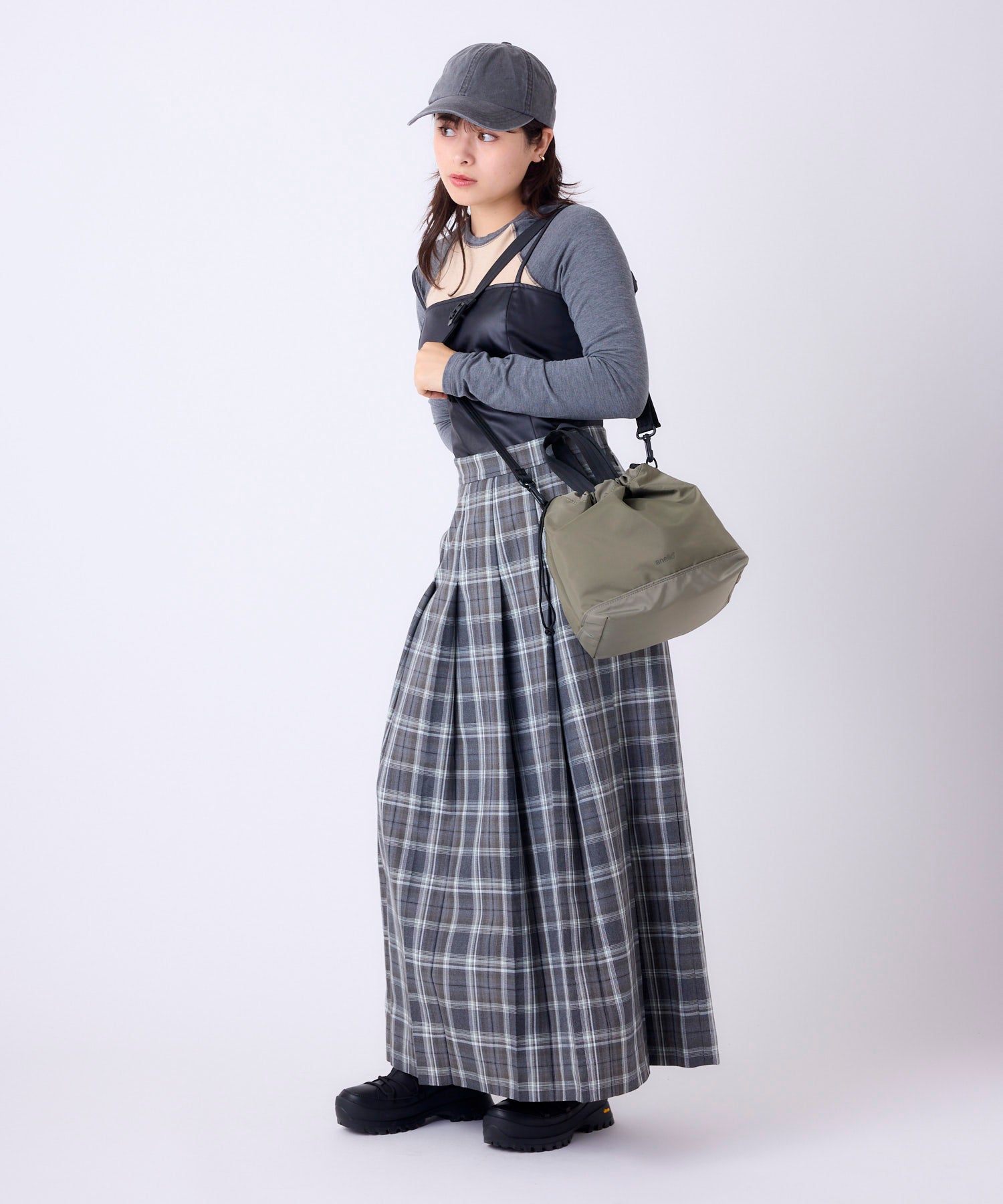 anello アネロ FIT 巾着2WAYショルダーバッグ A5 2WAY 撥水 軽量 ユニセックス デイライト ATR0442